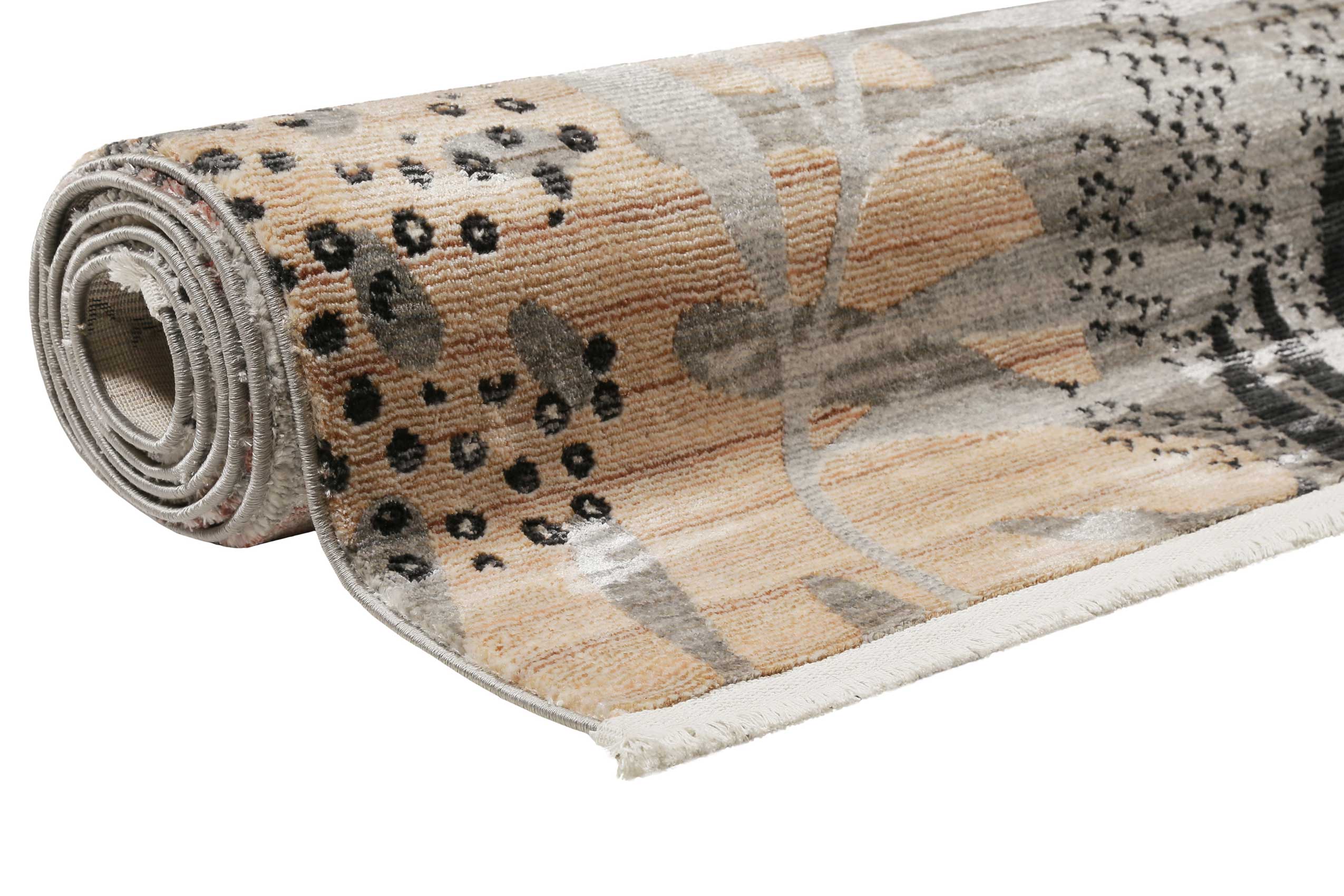 Esprit Teppich grau beige rot  Kurzflor » Florence « - Ansicht 7