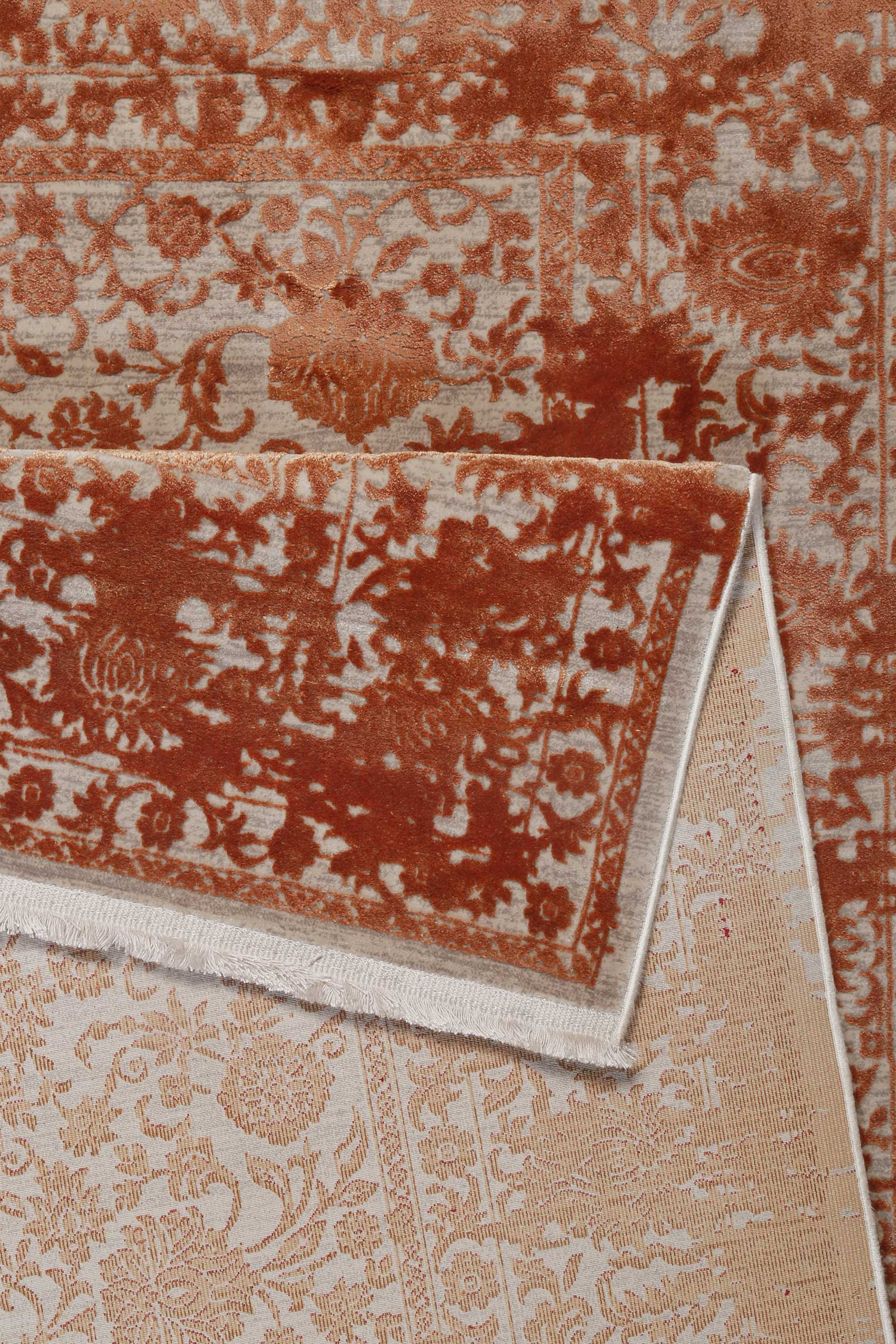 Esprit Teppich Rot Grau meliert Vintage 
