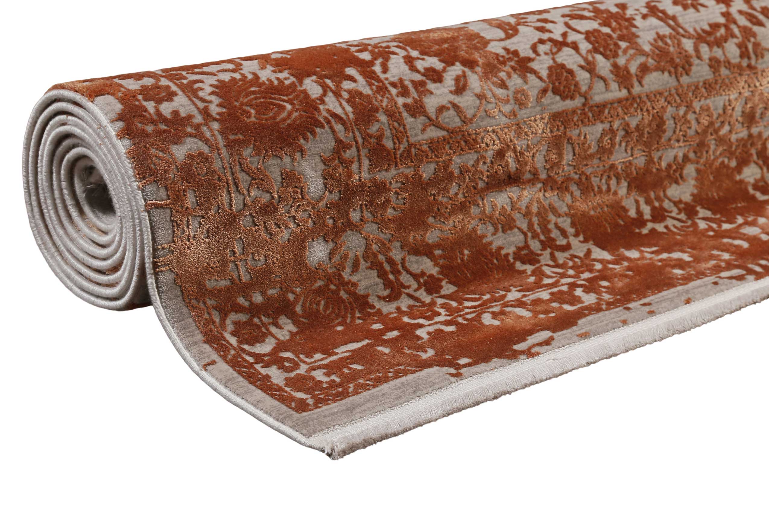 Esprit Teppich Rot Grau meliert Vintage 