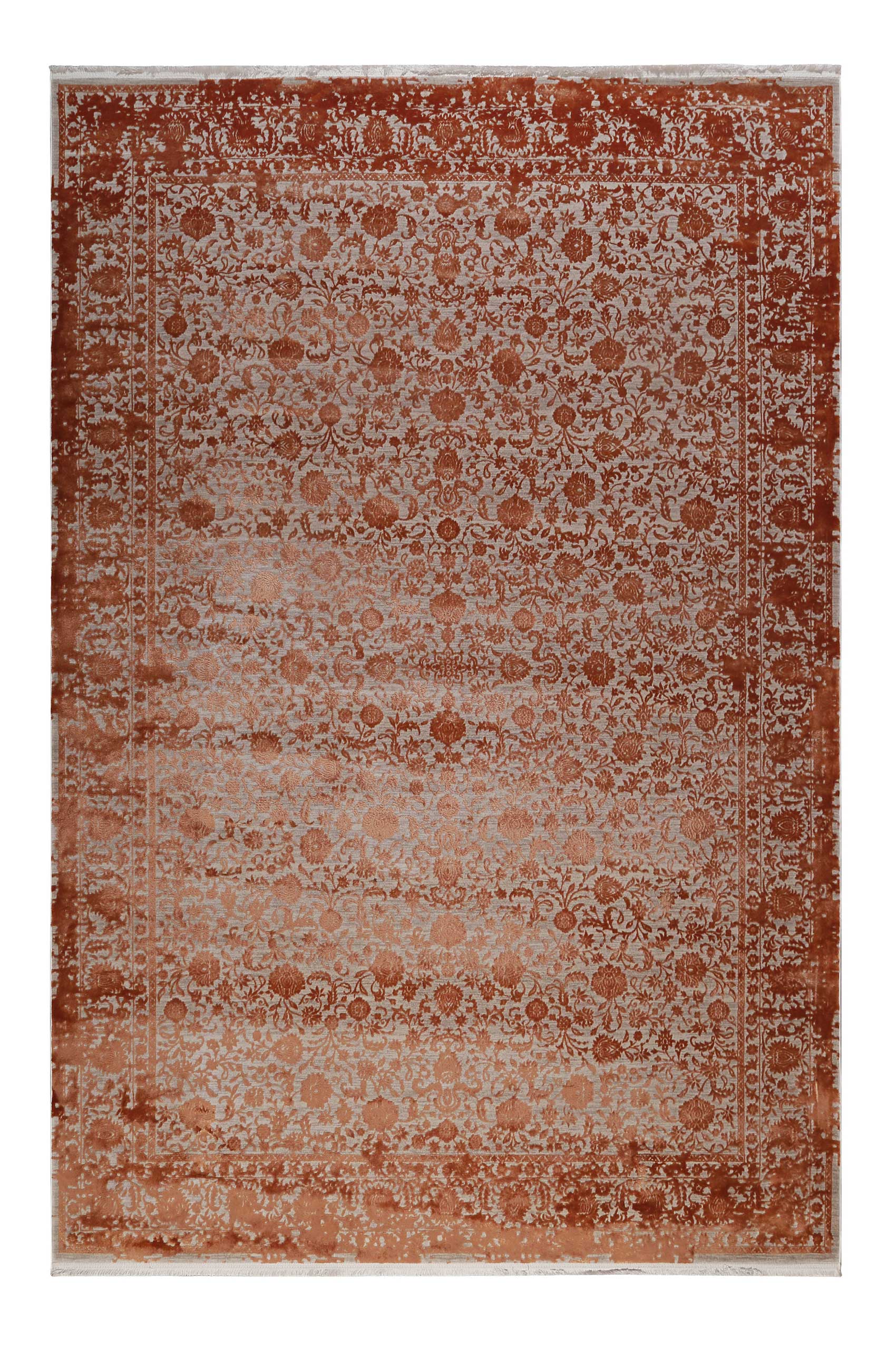 Esprit Teppich Rot Grau meliert Vintage 