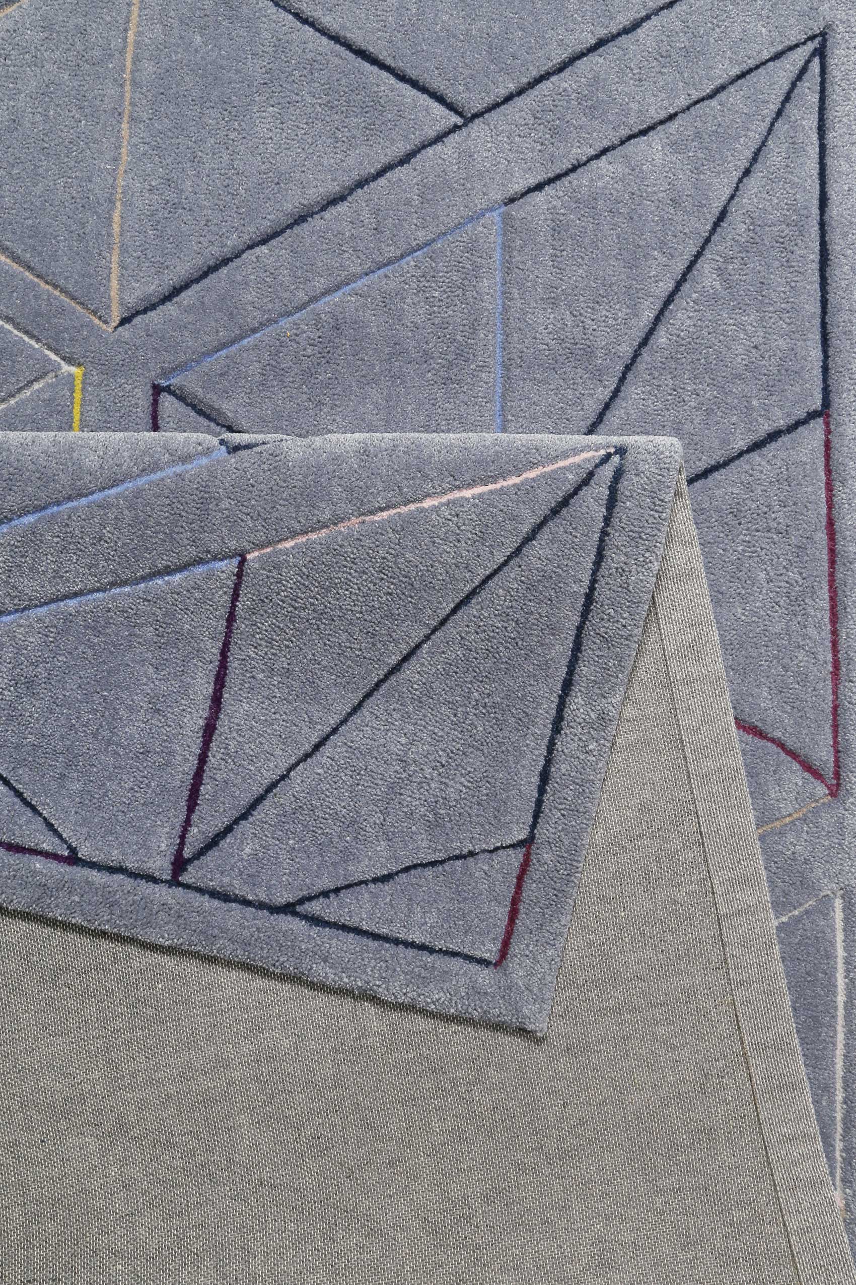Esprit Teppich Grau Kurzflor 