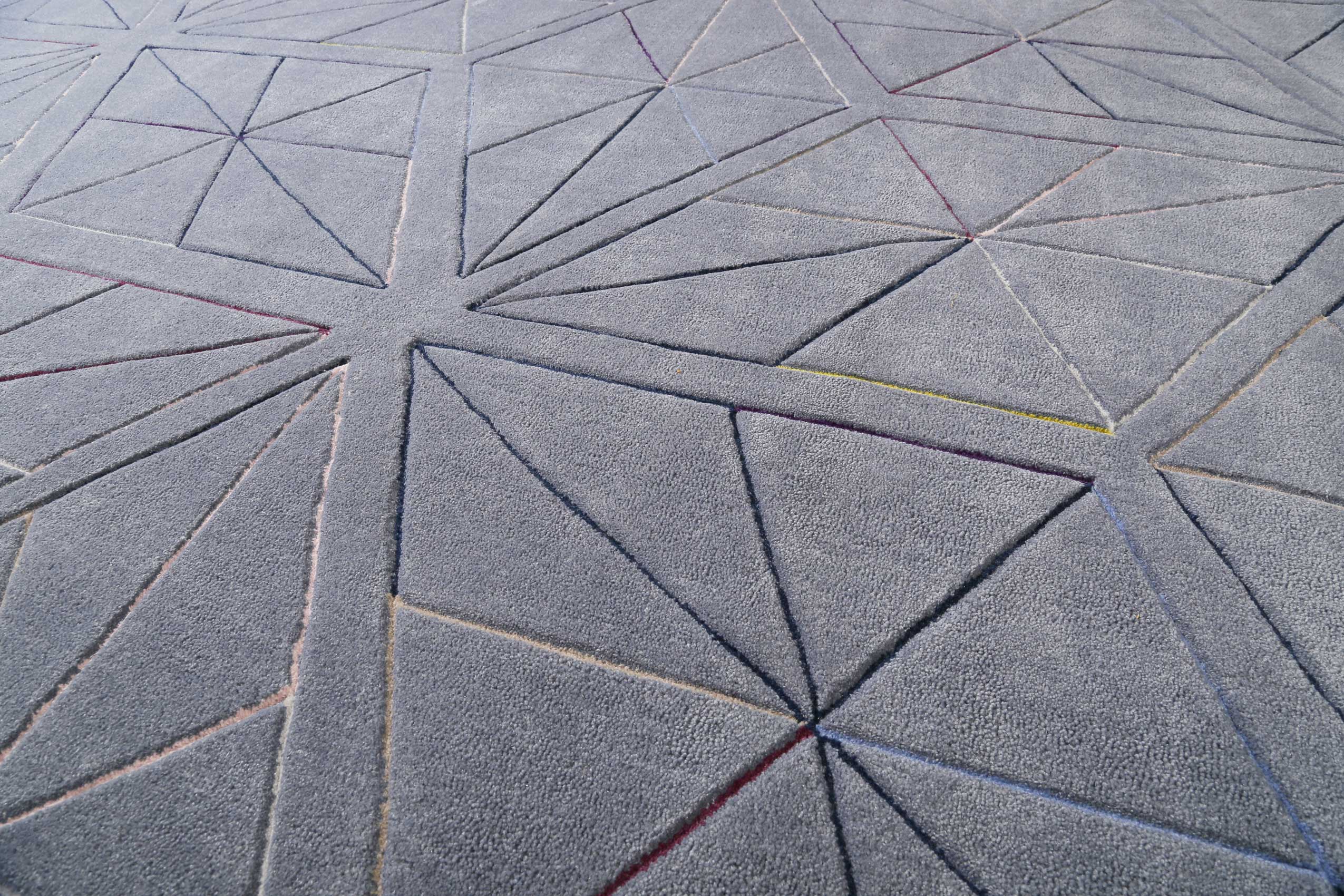 Esprit Teppich Grau Kurzflor 