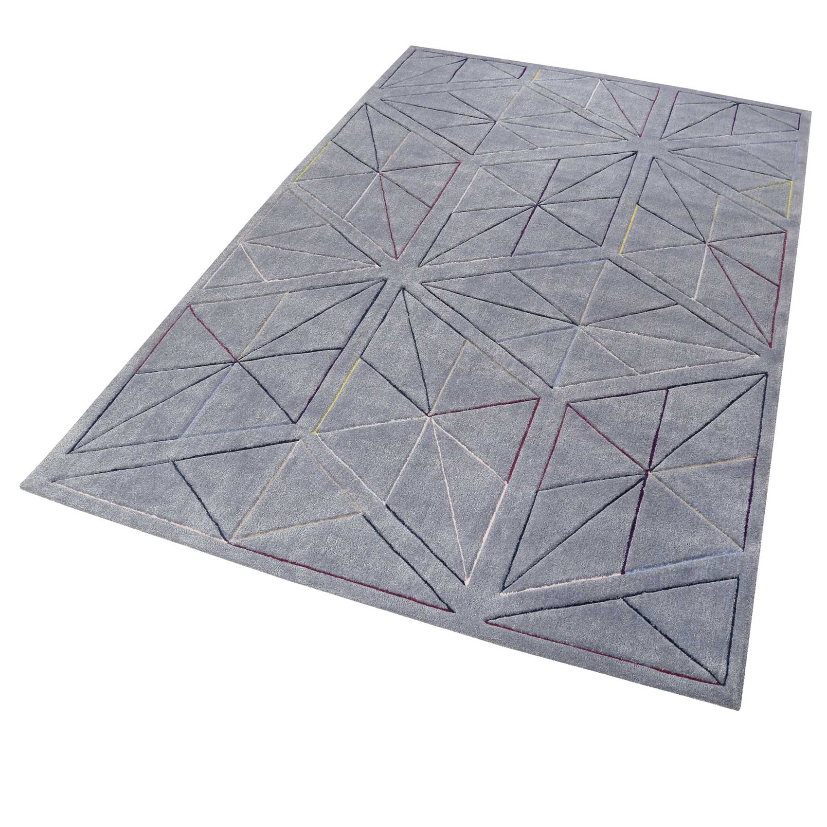 Esprit Teppich Grau Kurzflor 