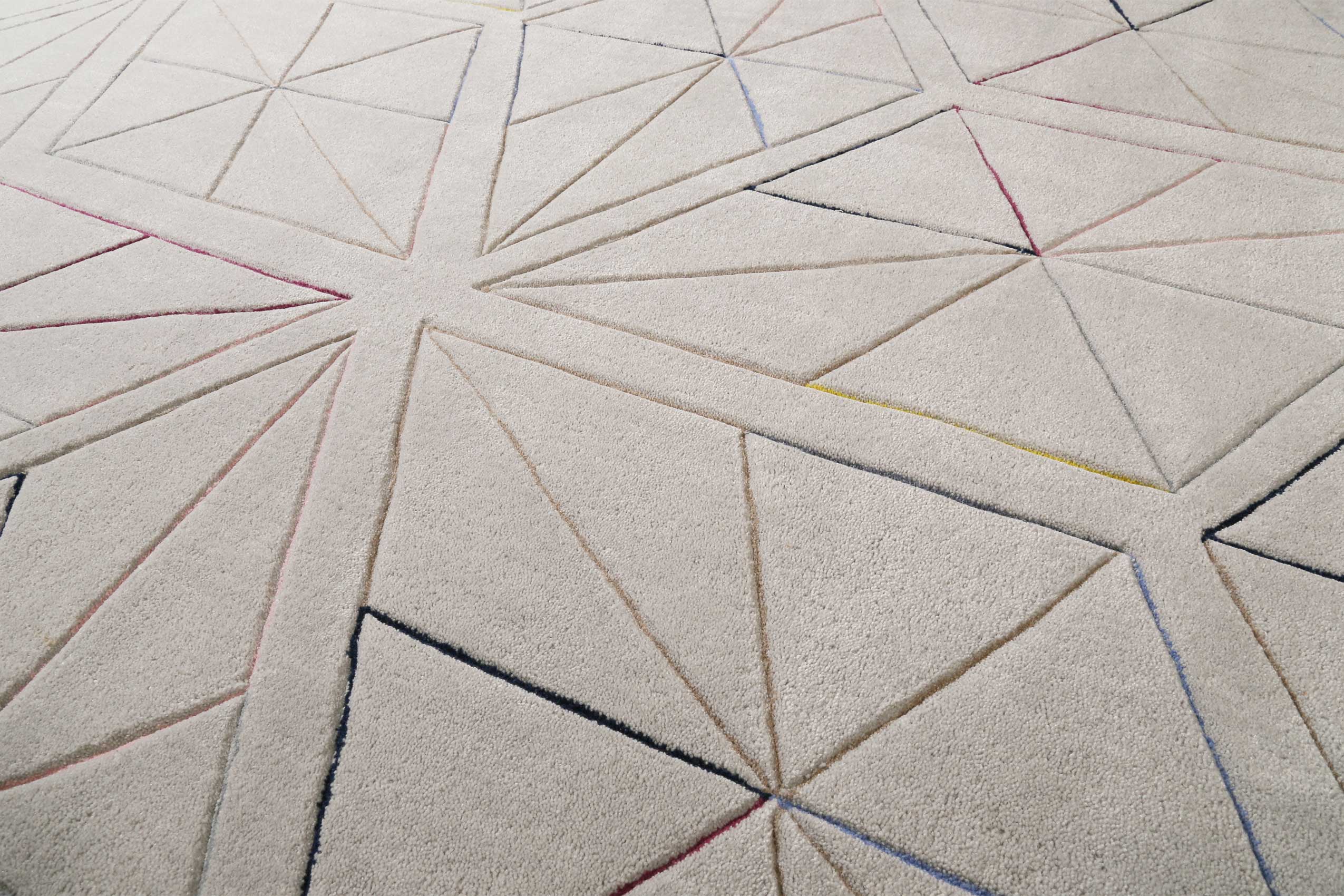 Esprit Teppich Hellgrau Kurzflor 