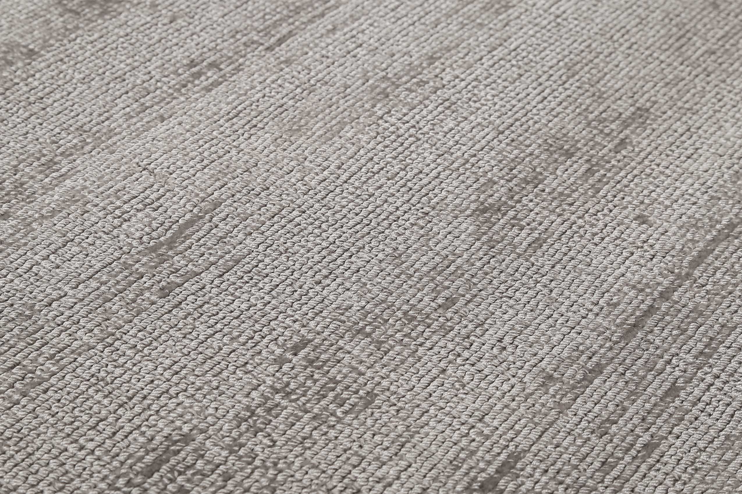 Esprit Kurzflor Teppich Rund Hellgrau 