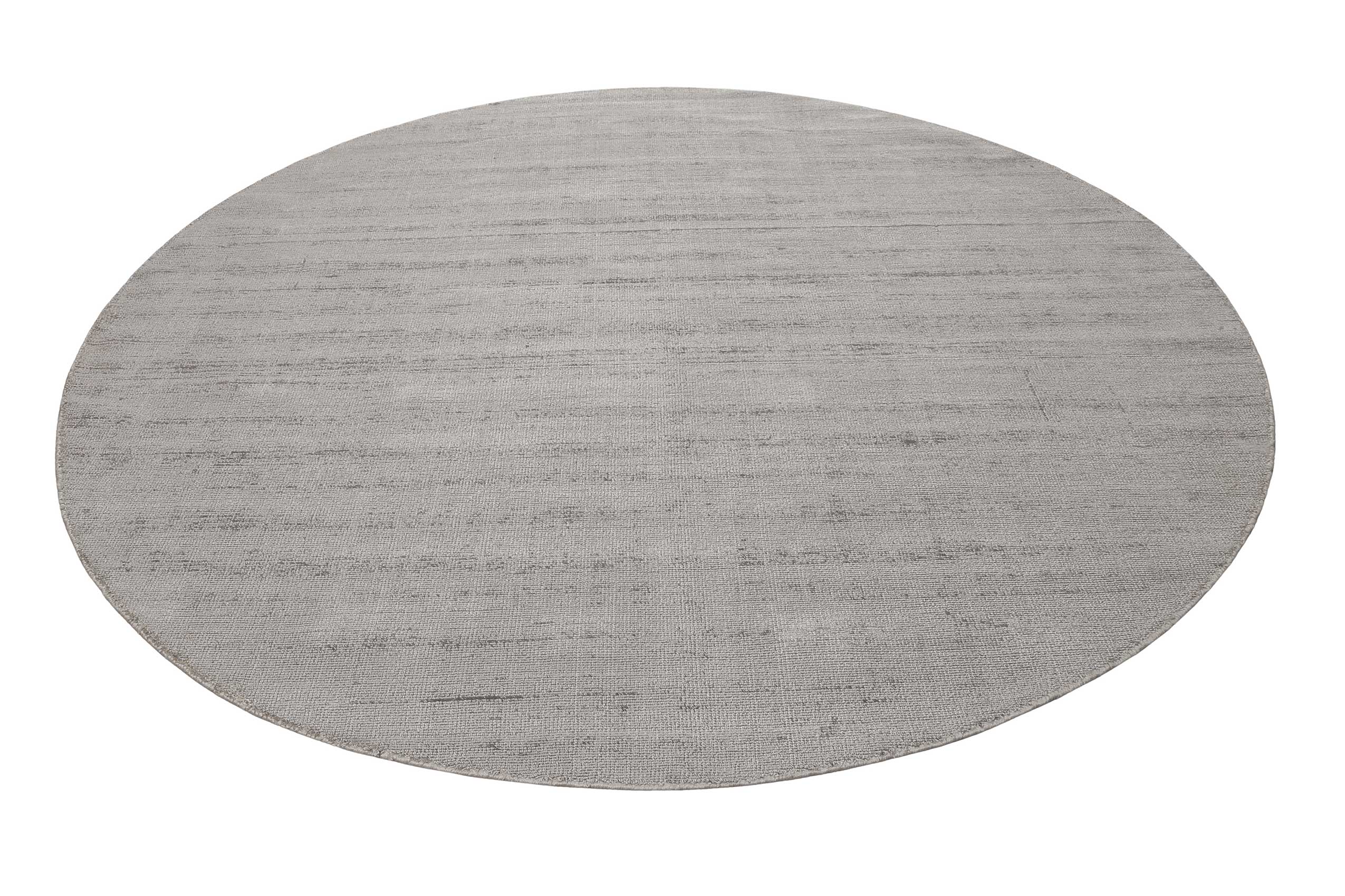 Esprit Kurzflor Teppich Rund Hellgrau 