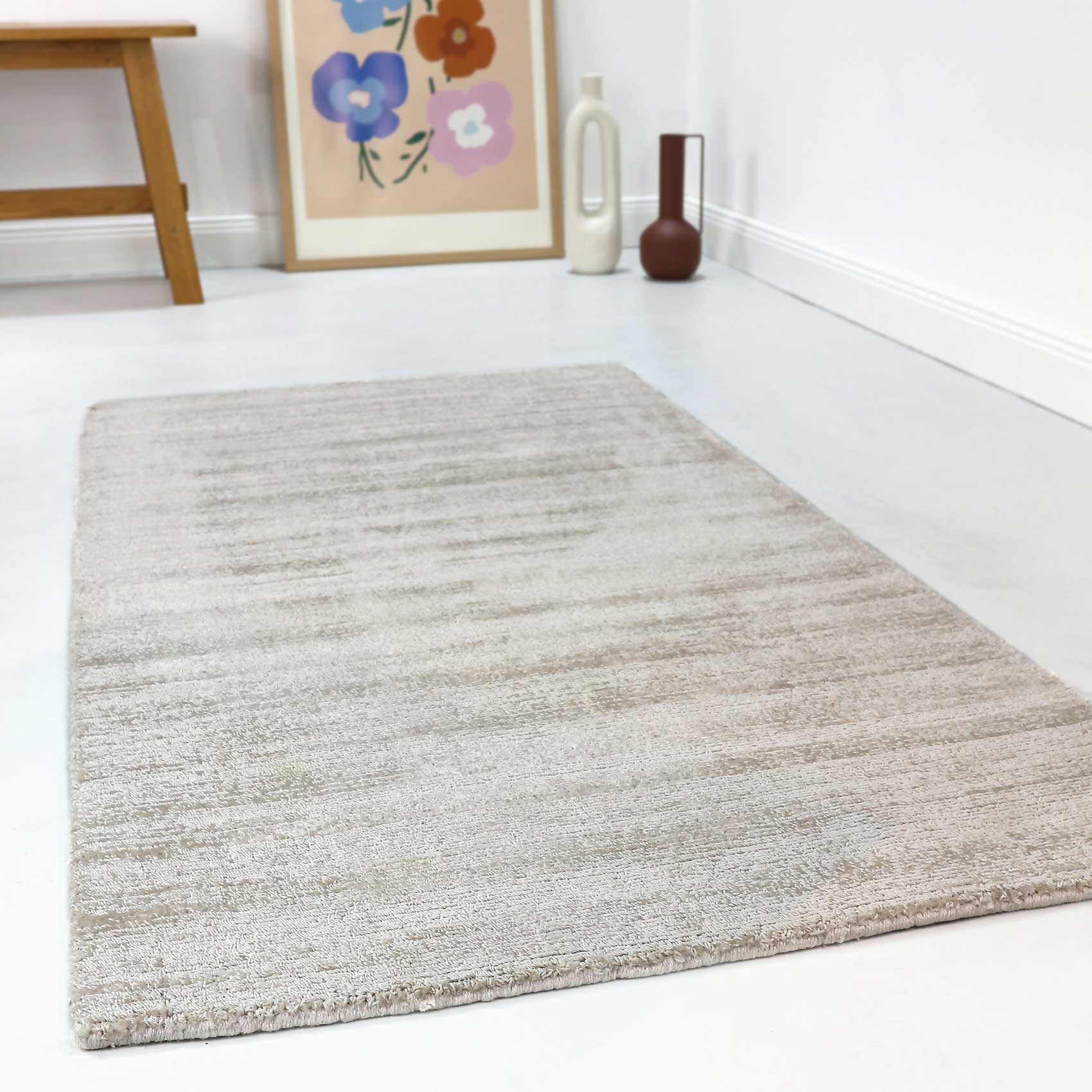 Esprit Kurzflor Teppich Creme Beige 