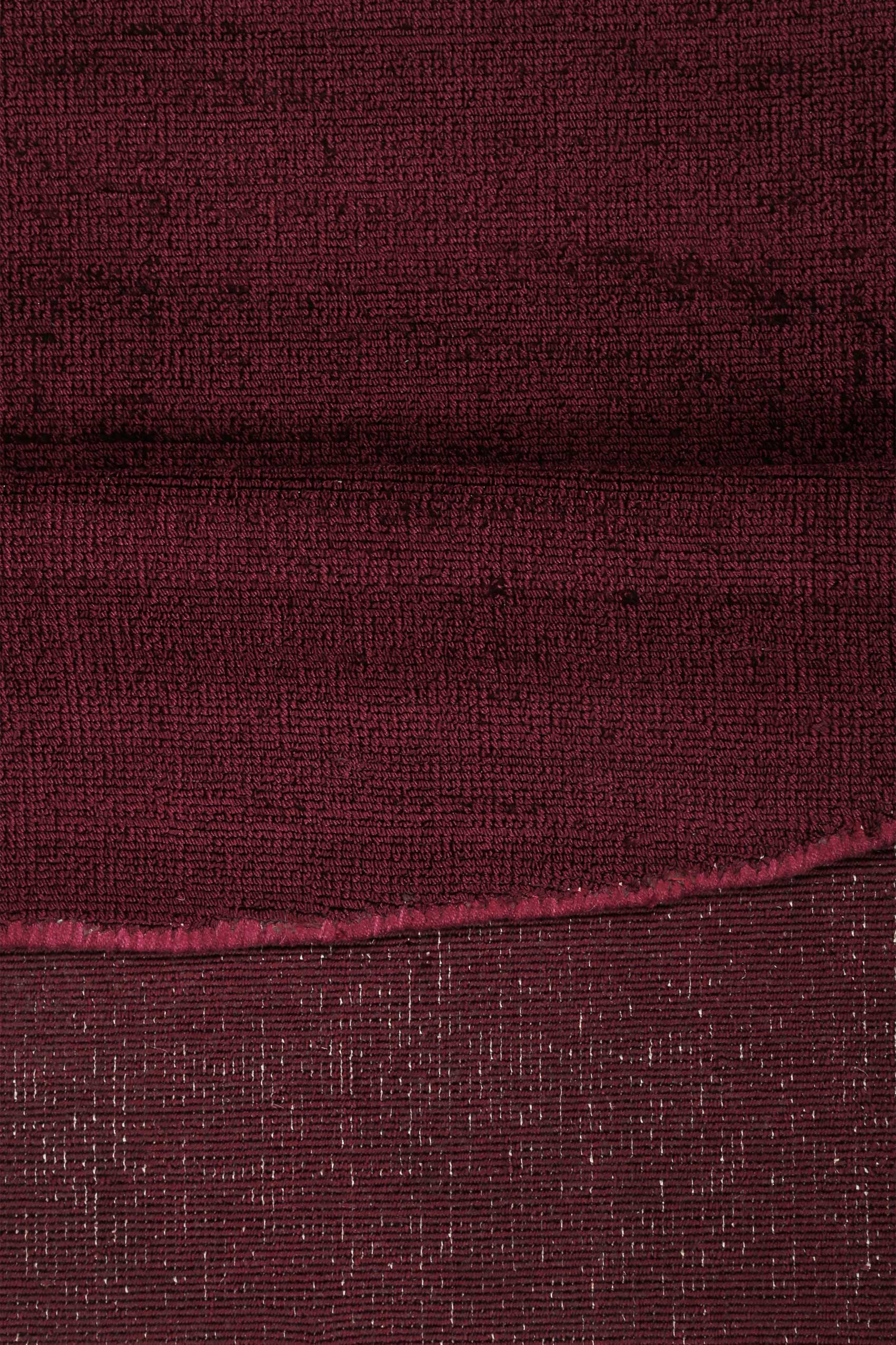 Esprit Kurzflor Teppich Rund Bordeaux Rot » Gil « - Ansicht 3