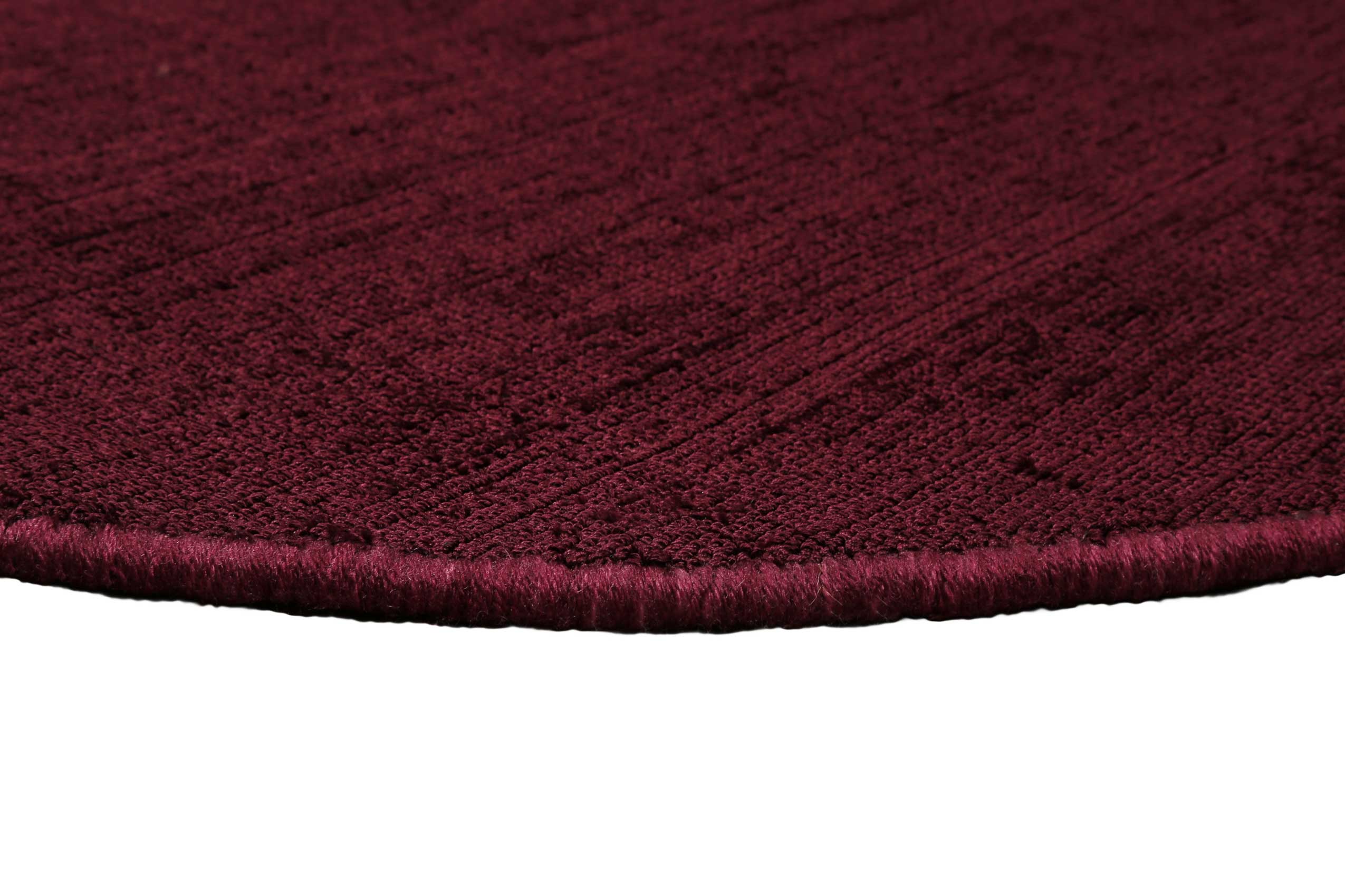 Esprit Kurzflor Teppich Rund Bordeaux Rot » Gil « - Ansicht 4