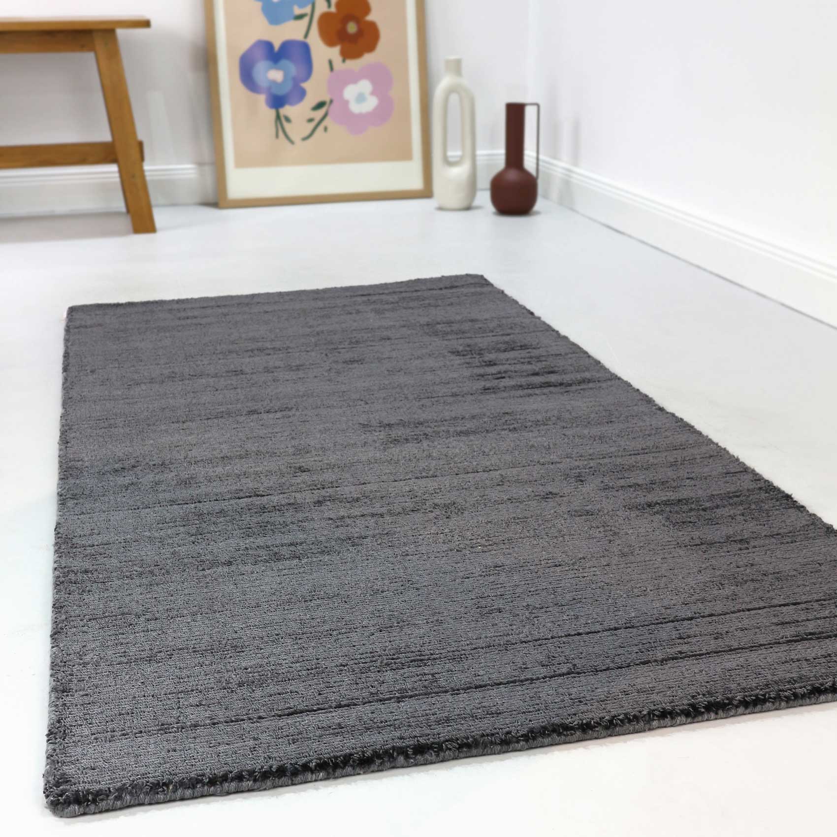 Esprit Kurzflor Teppich Grau 