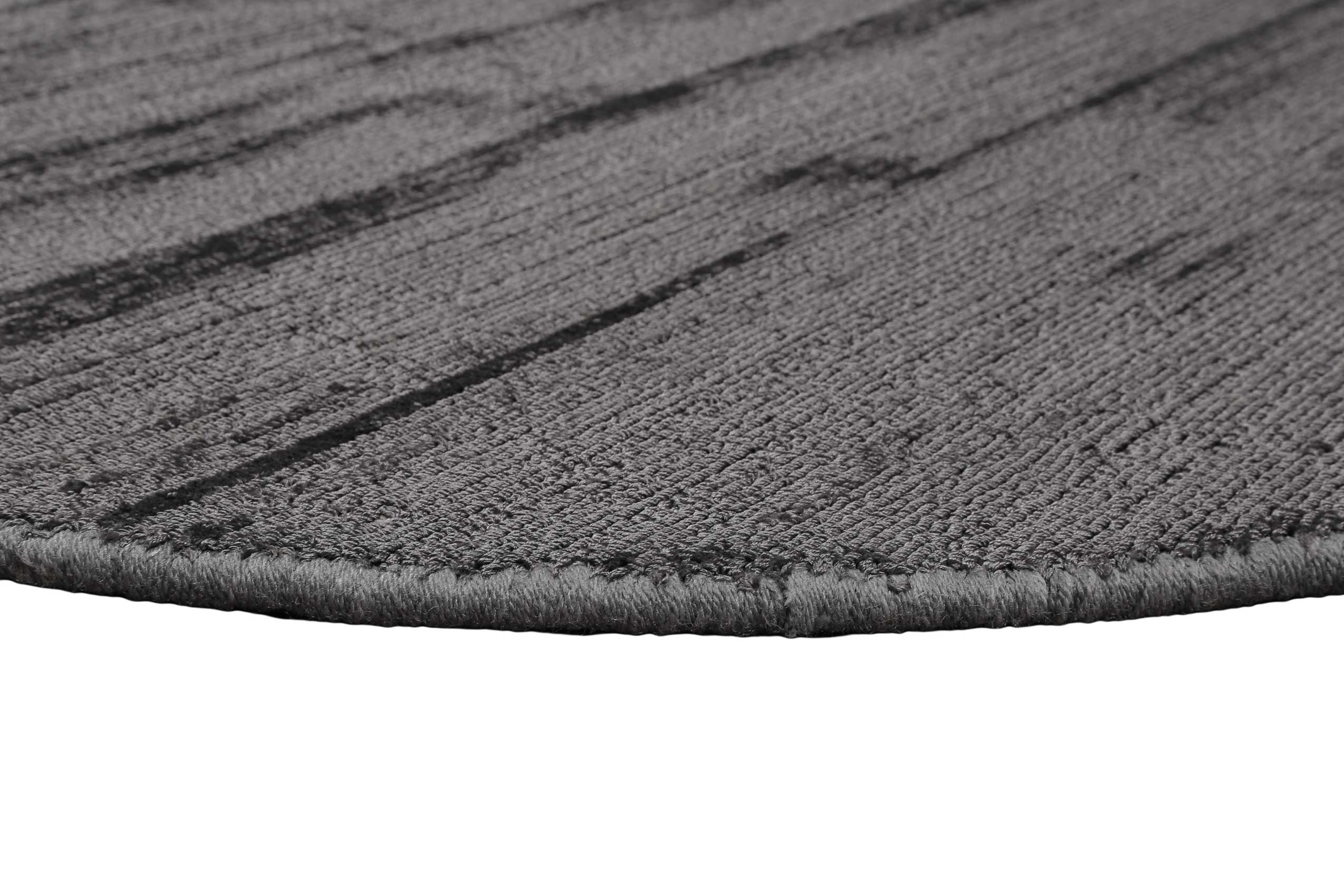 Esprit Kurzflor Teppich Rund Grau 