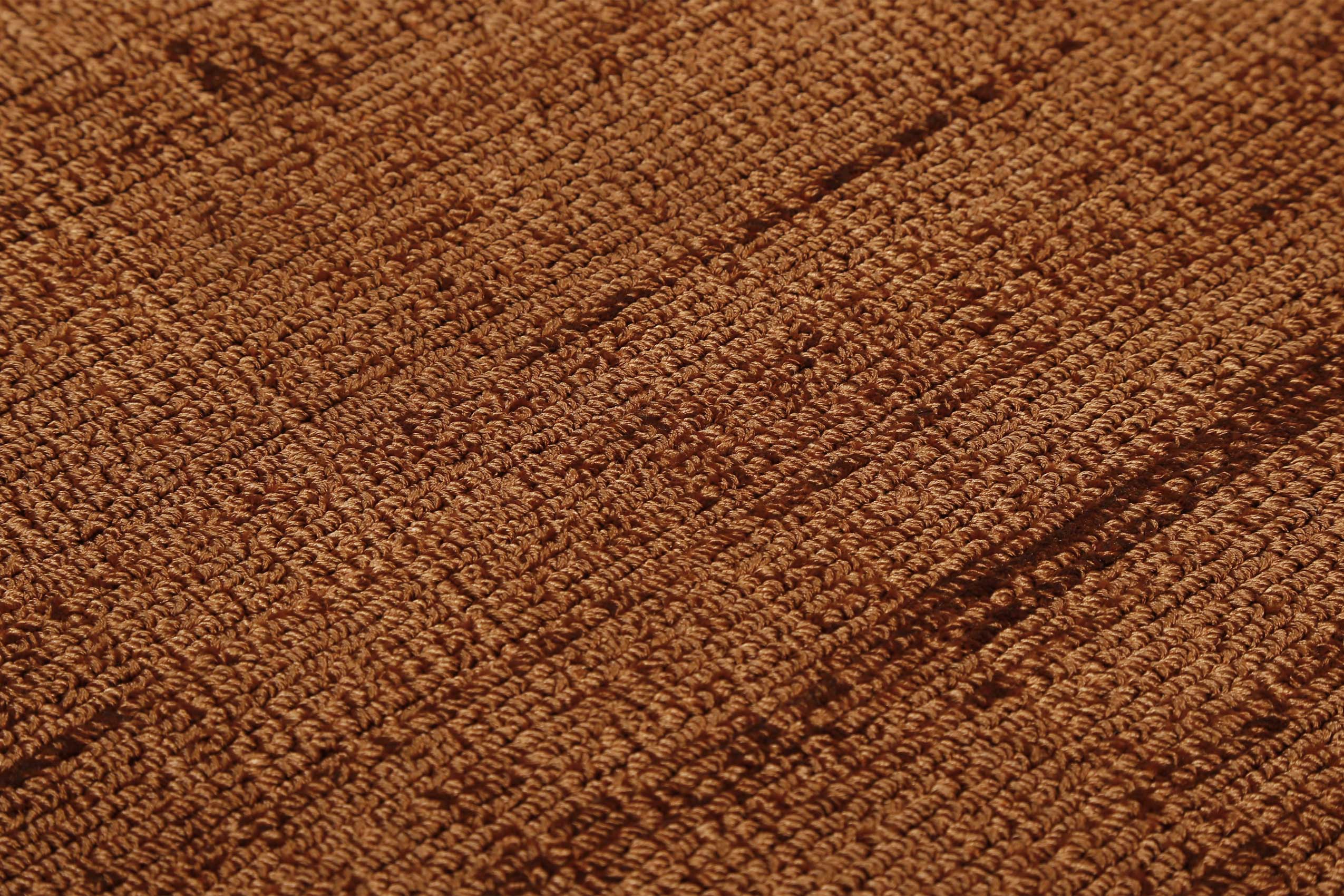 Esprit Kurzflor Teppich Rund Terracotta Braun 
