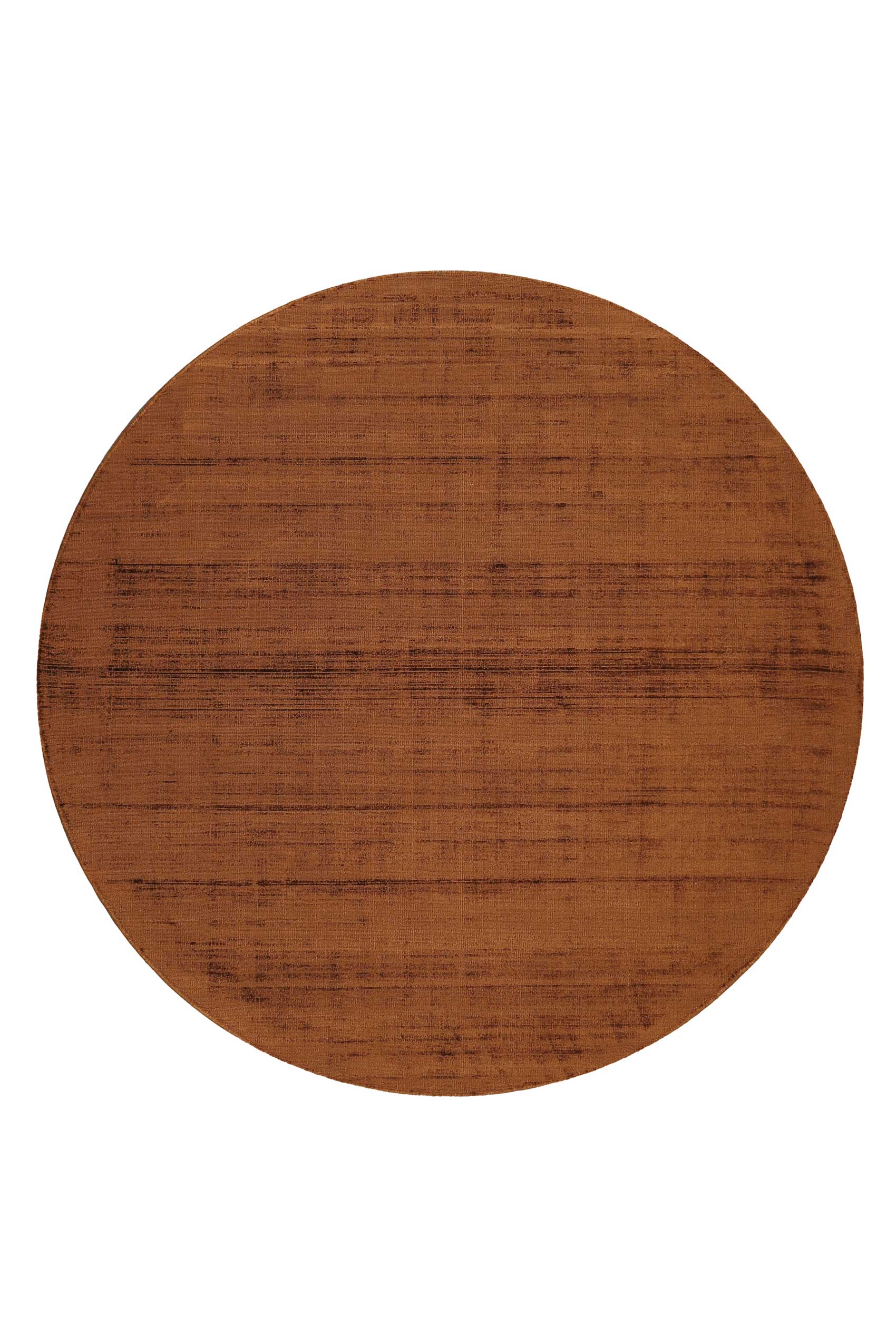 Esprit Kurzflor Teppich Rund Terracotta Braun 
