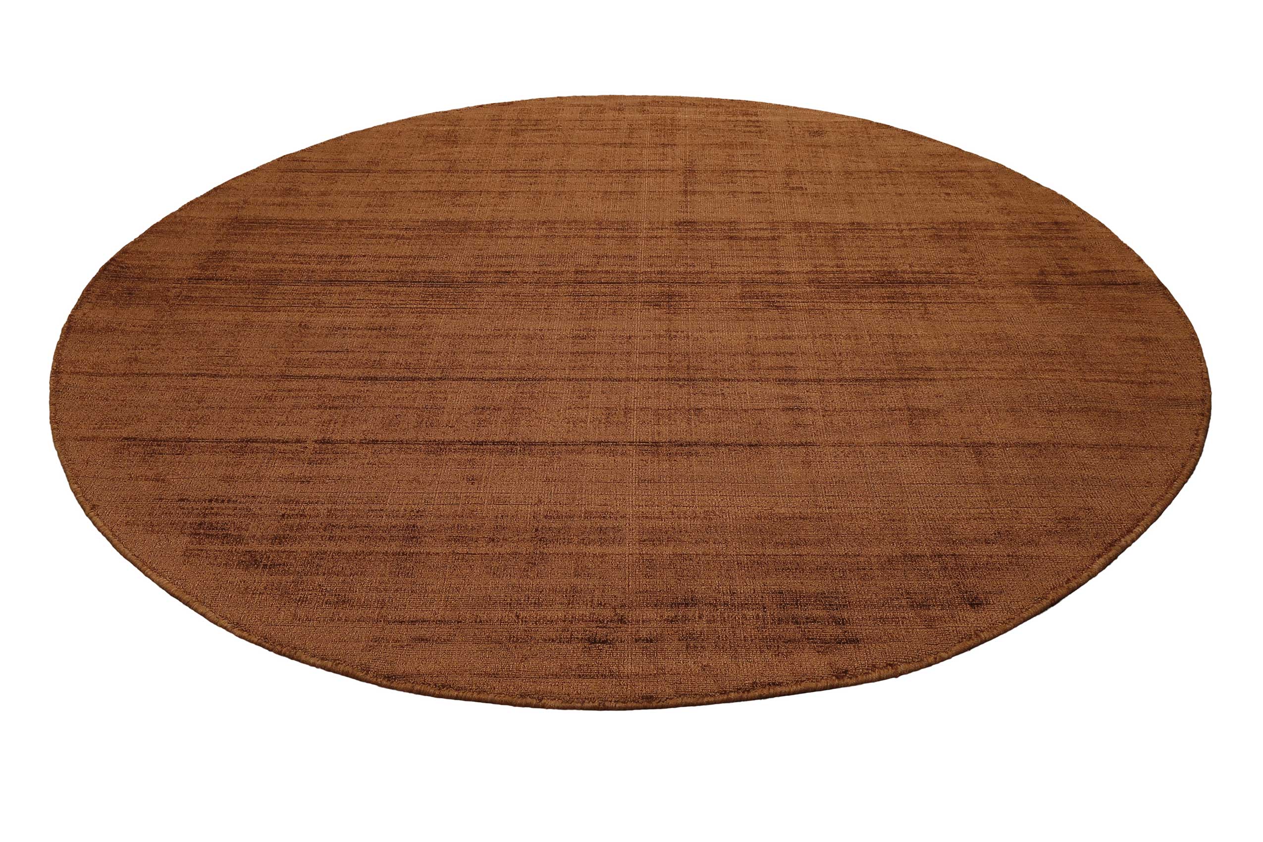 Esprit Kurzflor Teppich Rund Terracotta Braun 