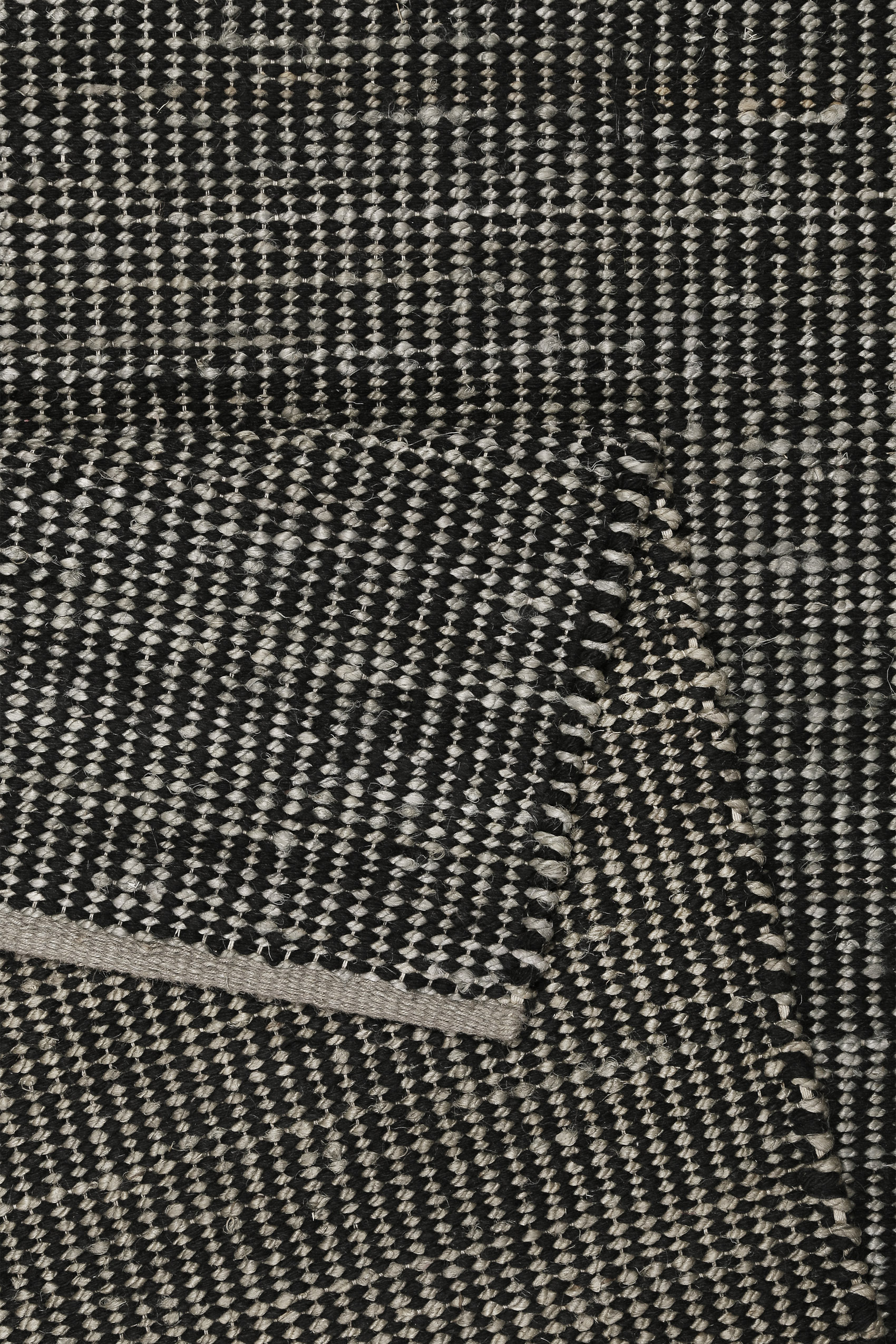 Esprit Kelim Teppich Grau Schwarz aus Jute & Wolle 