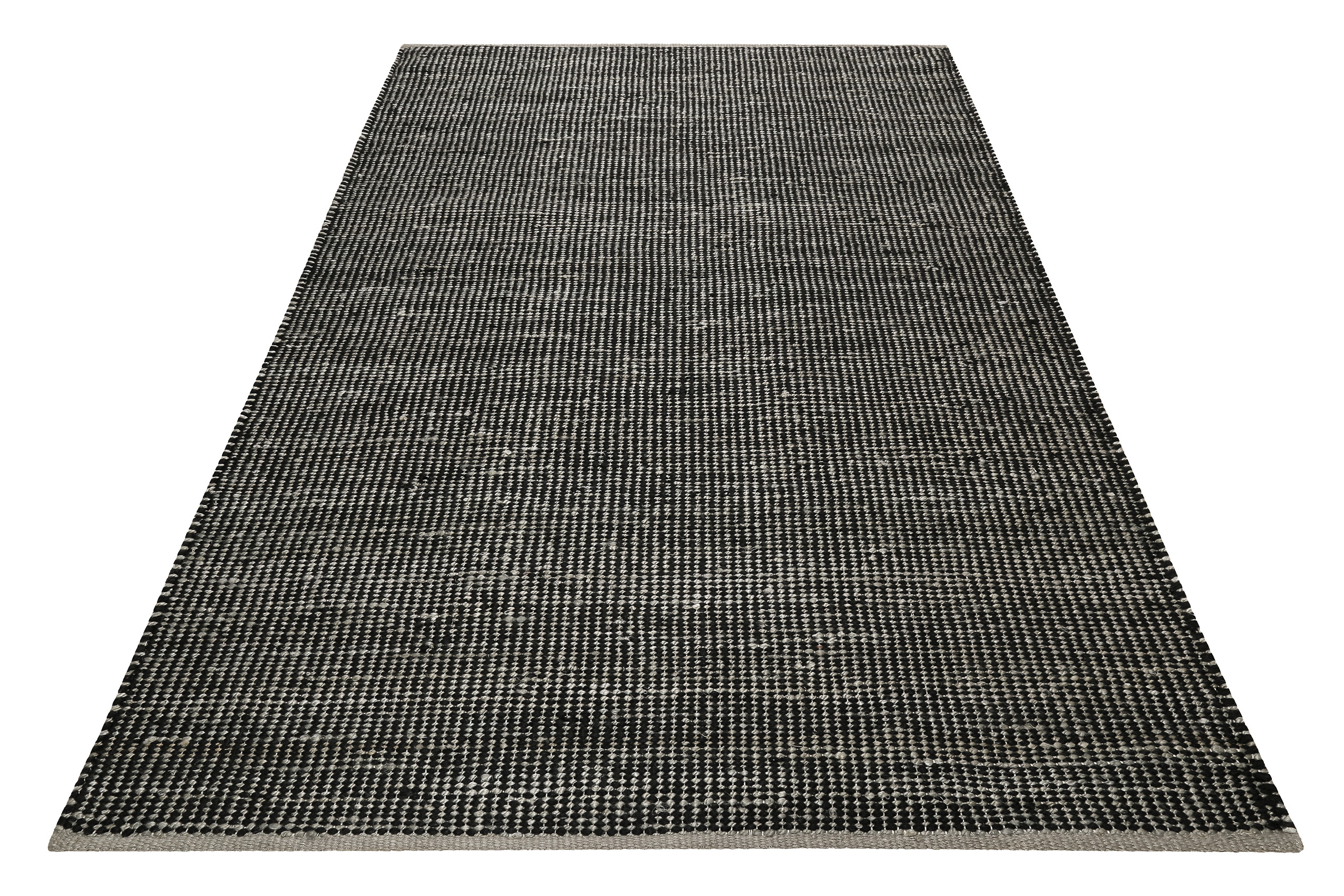 Esprit Kelim Teppich Grau Schwarz aus Jute & Wolle 