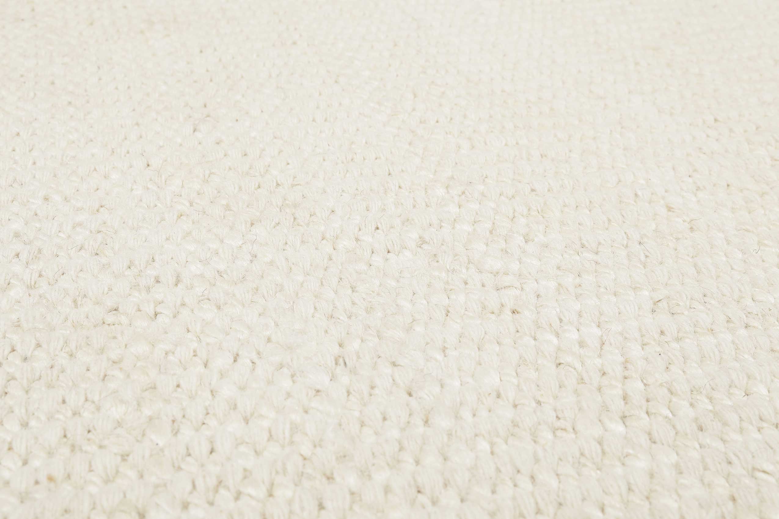 Esprit Kelim Teppich Rund Creme Weiß aus Jute & Wolle 