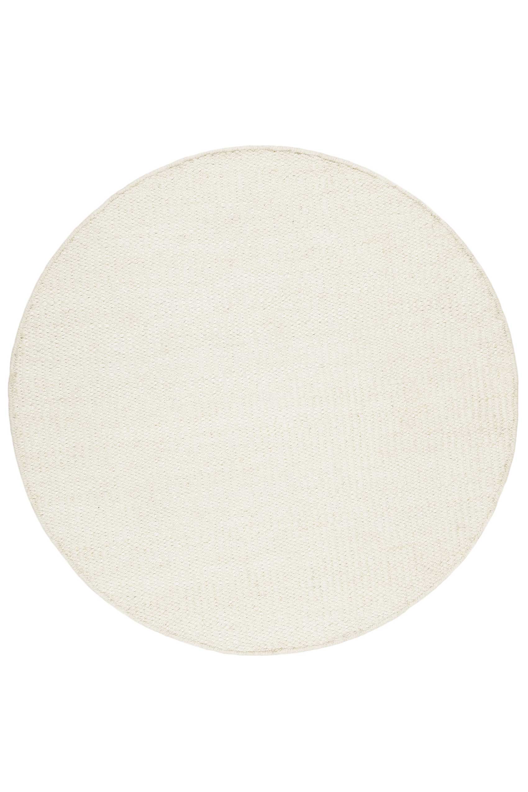 Esprit Kelim Teppich Rund Creme Weiß aus Jute & Wolle » Gobi « - Ansicht 1