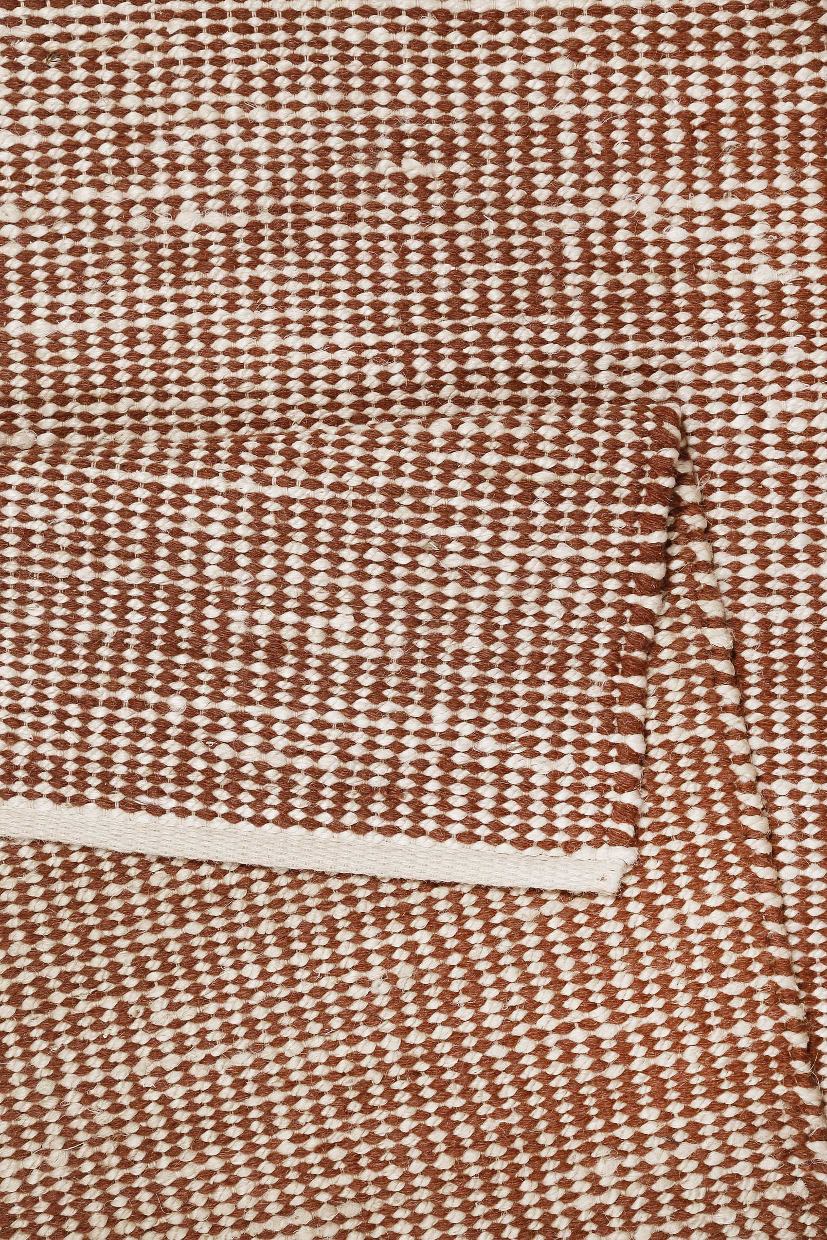 Esprit Kelim Teppich Rotbraun Beige aus Jute & Wolle 