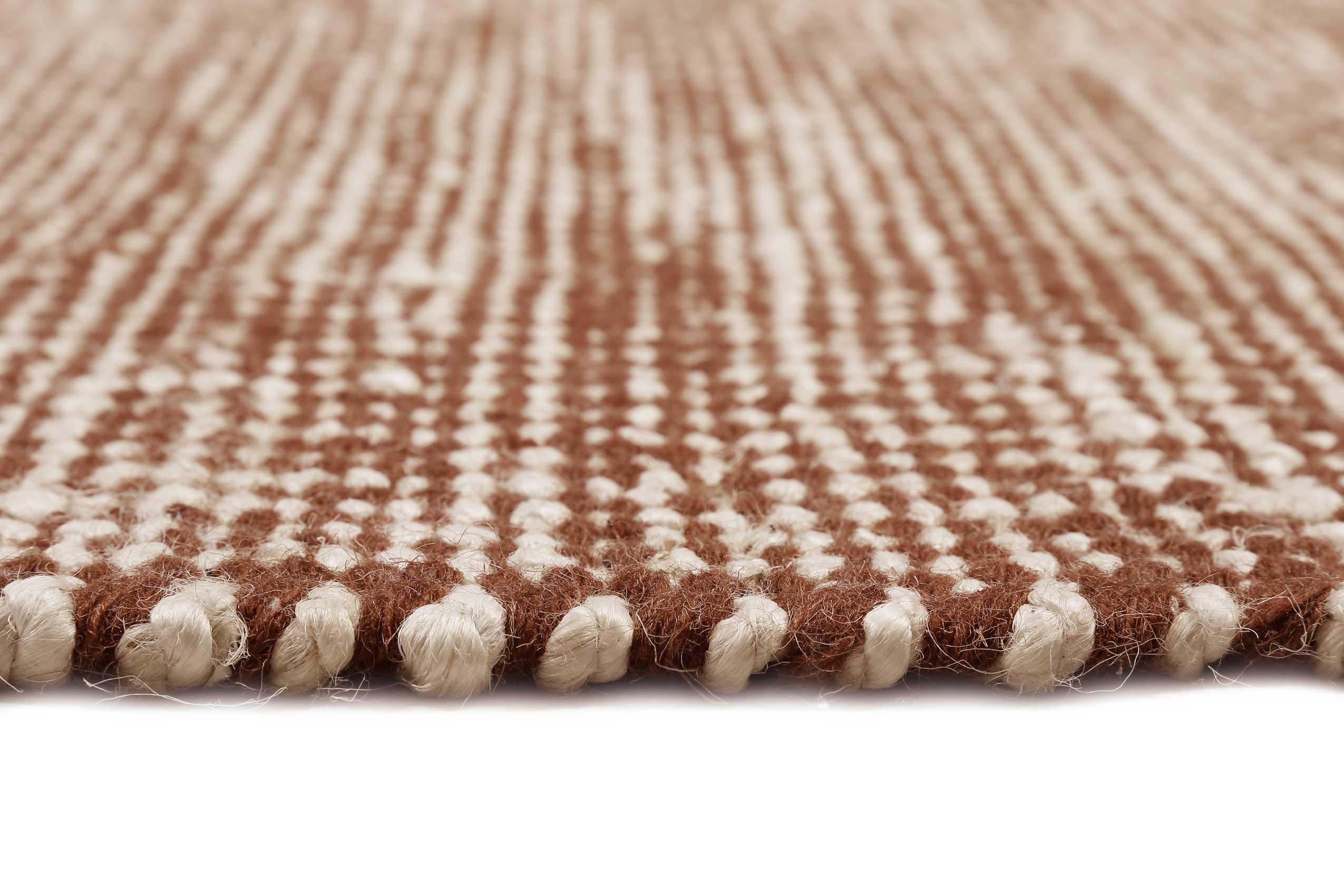 Esprit Kelim Teppich Rotbraun Beige aus Jute & Wolle 