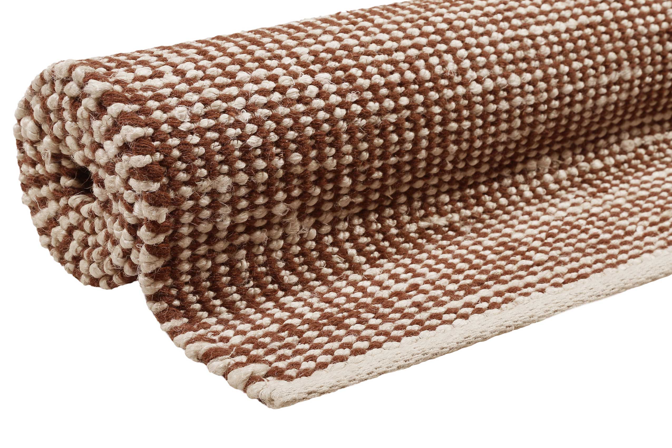 Esprit Kelim Teppich Rotbraun Beige aus Jute & Wolle 