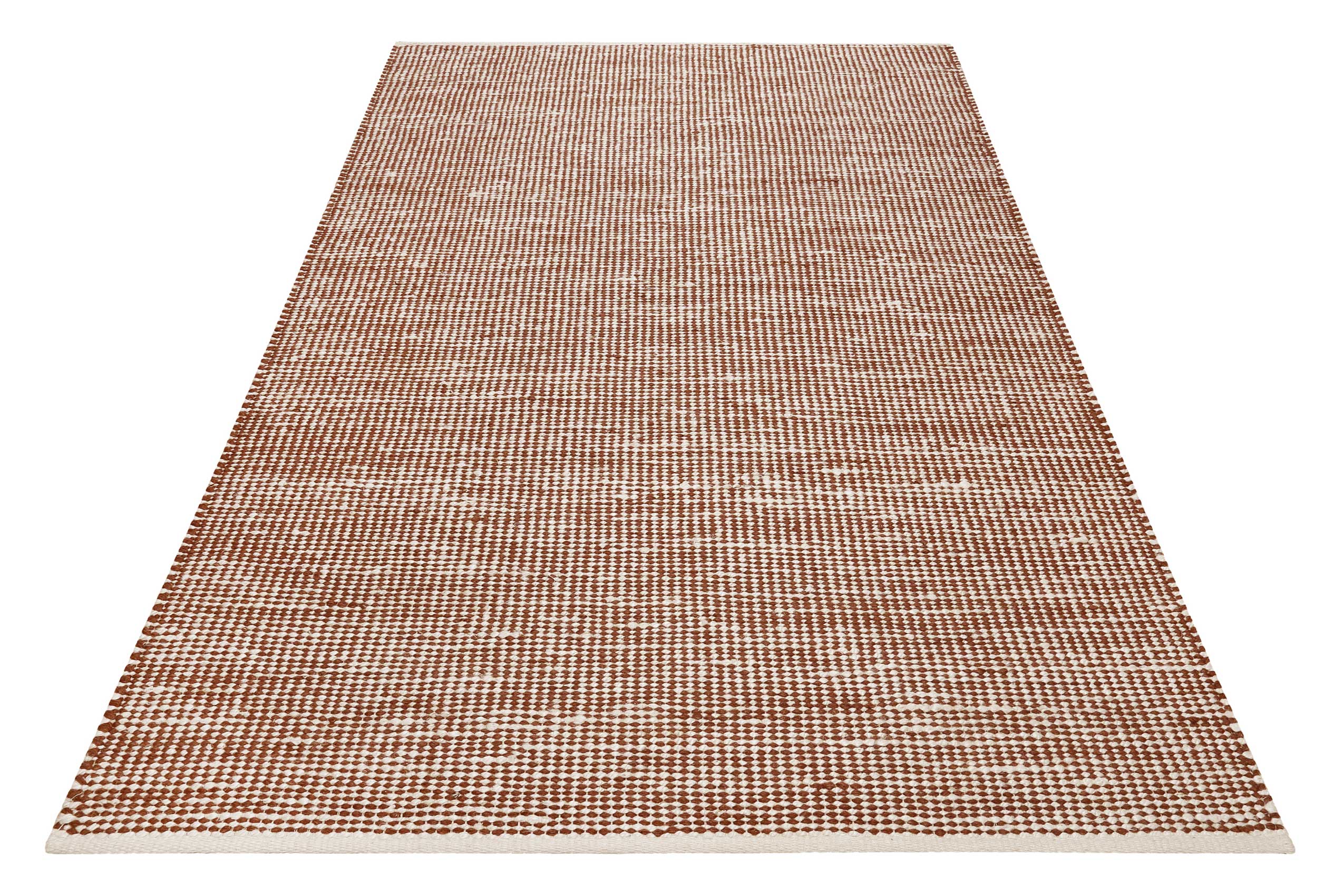 Esprit Kelim Teppich Rotbraun Beige aus Jute & Wolle 