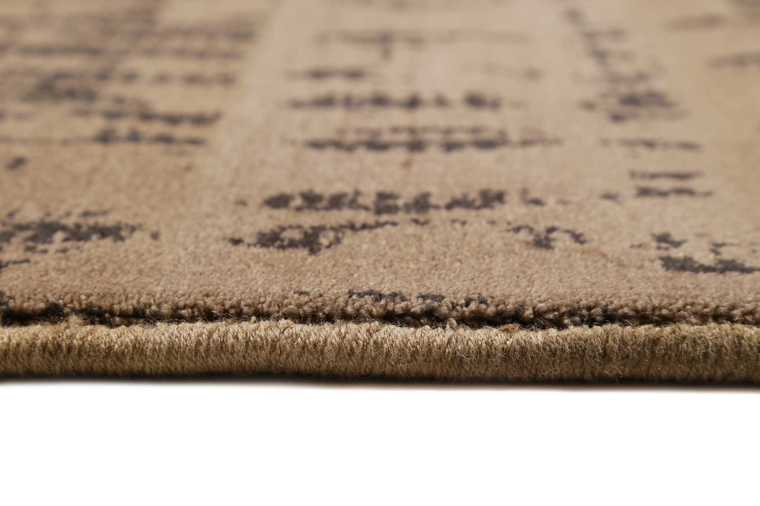 Esprit Kurzflor Teppich Sand Braun Grau » Grafik Edge « - Ansicht 4