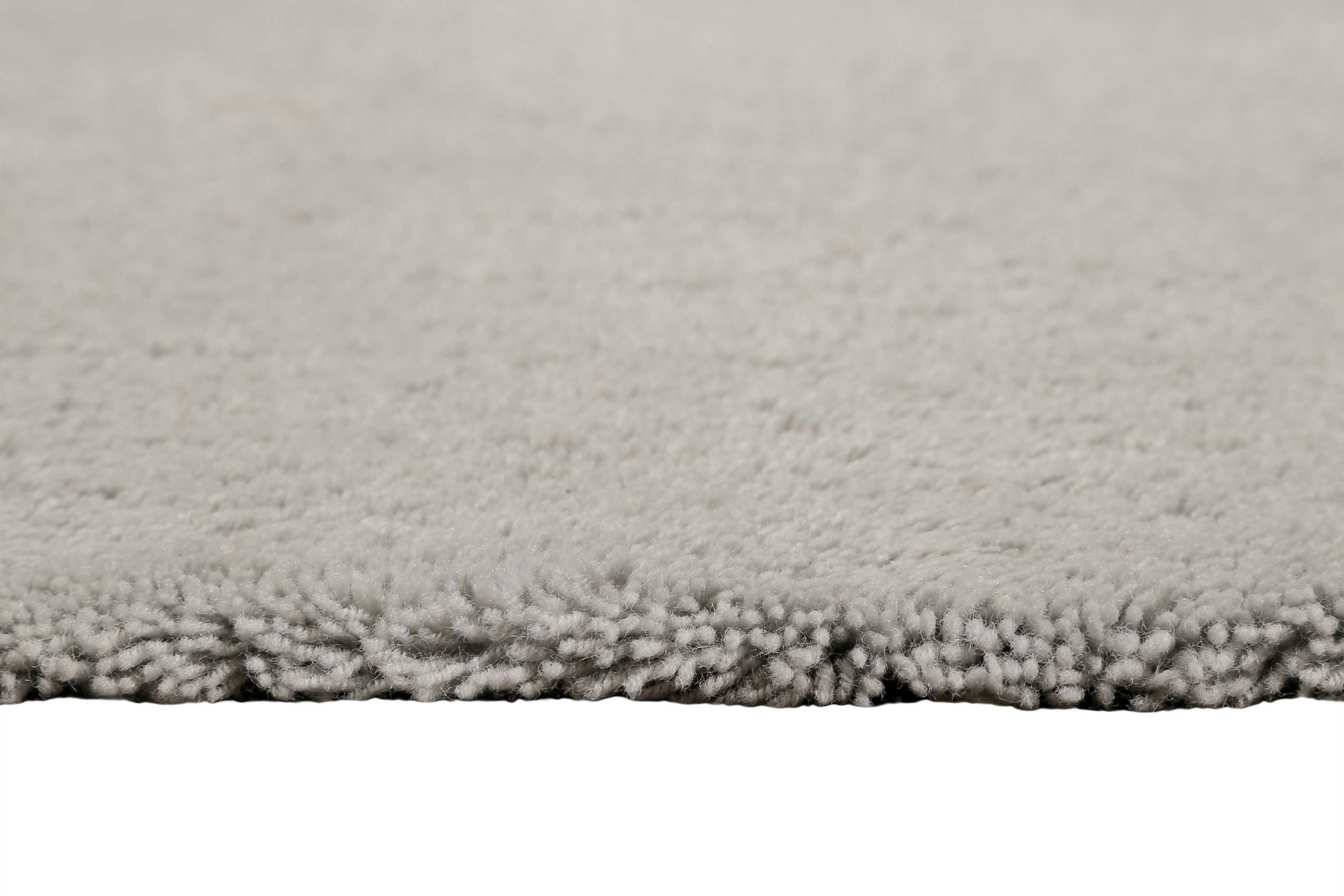 Esprit Wollteppich Hellgrau Hochflor 