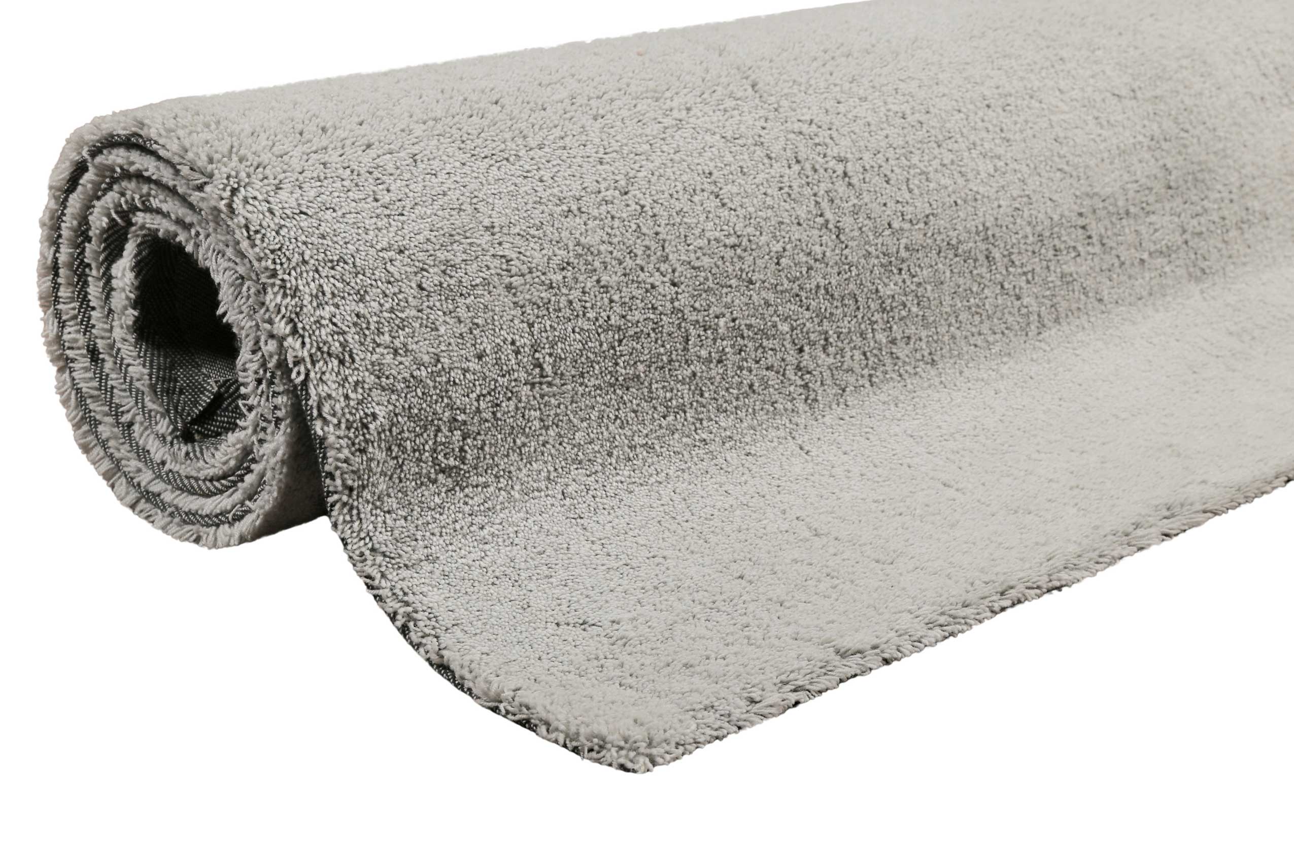 Esprit Wollteppich Hellgrau Hochflor 