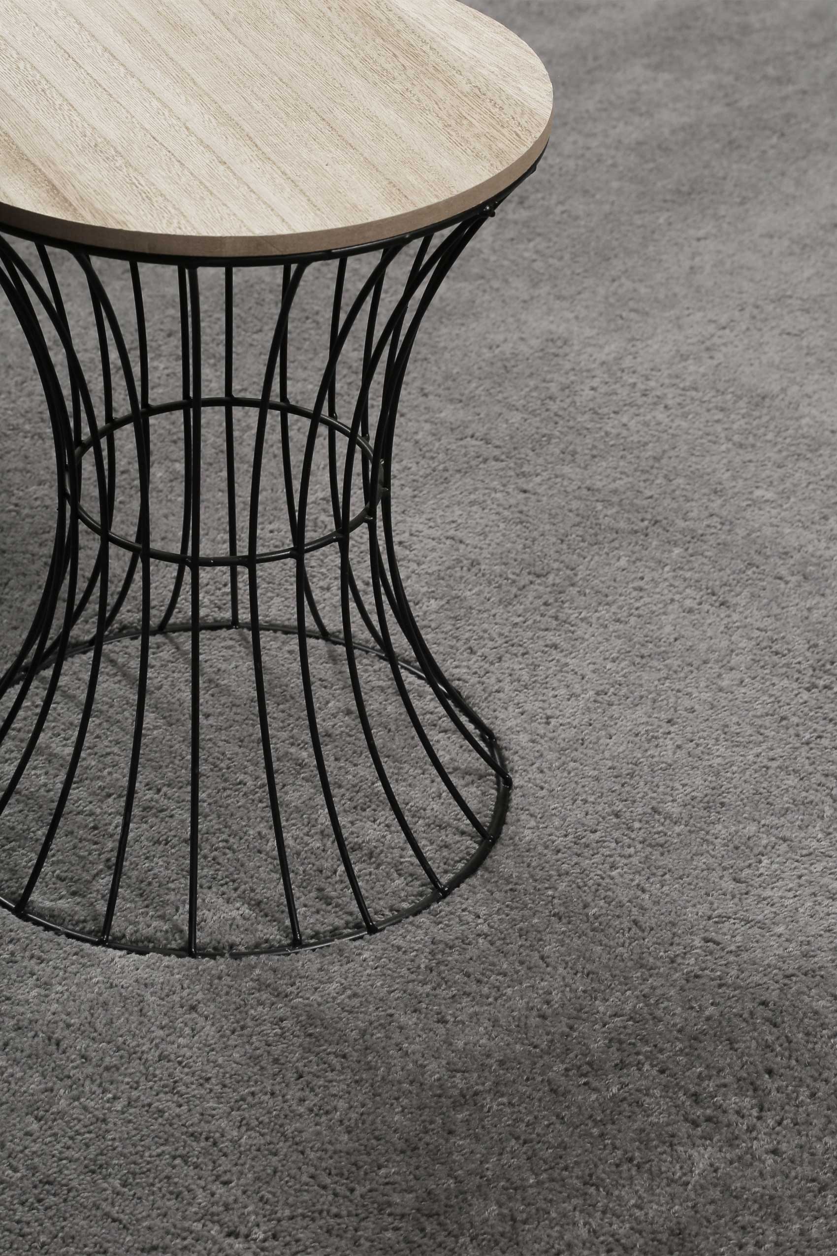 Esprit Wollteppich Grau Hochflor 