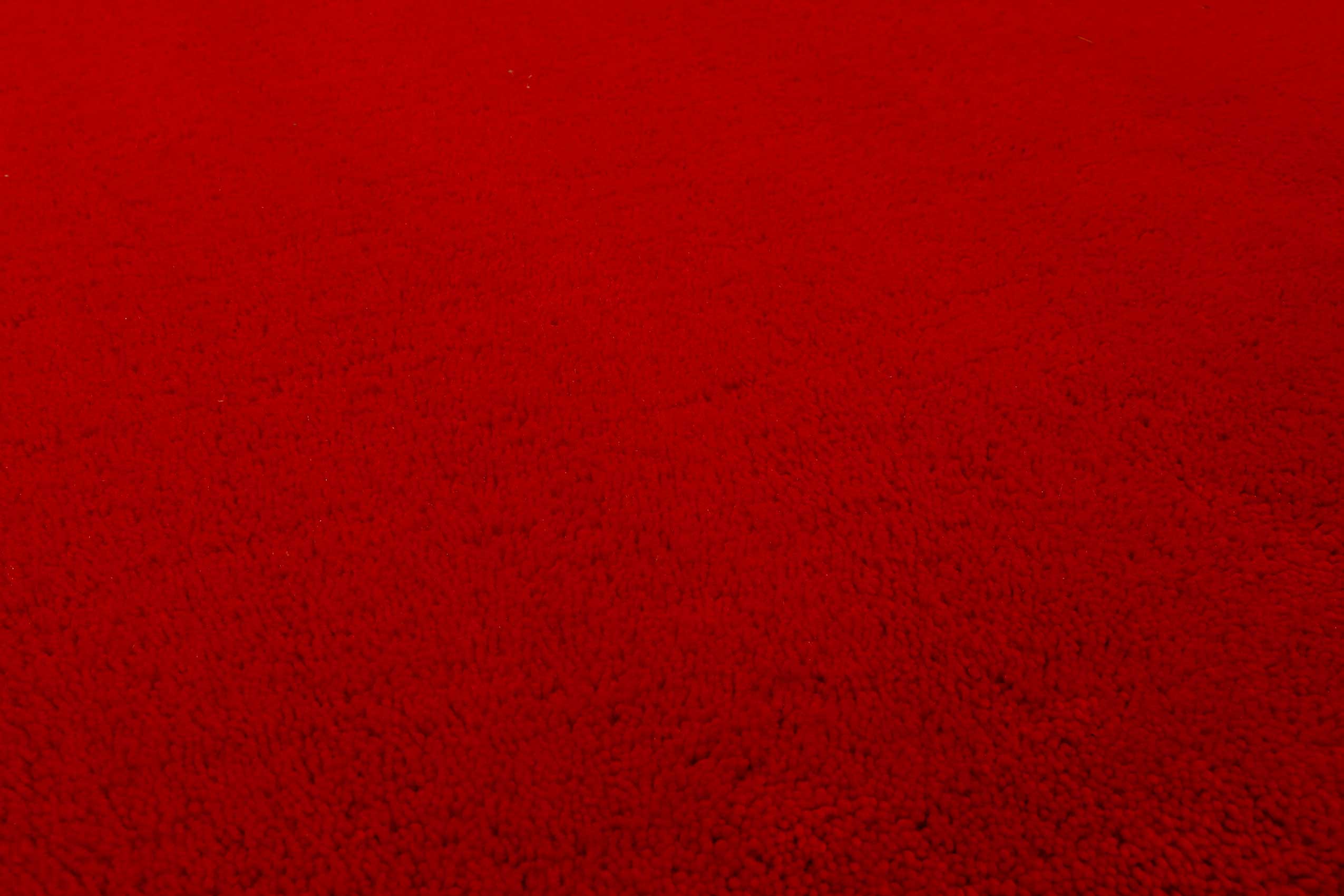 Esprit Wollteppich Rot Hochflor 