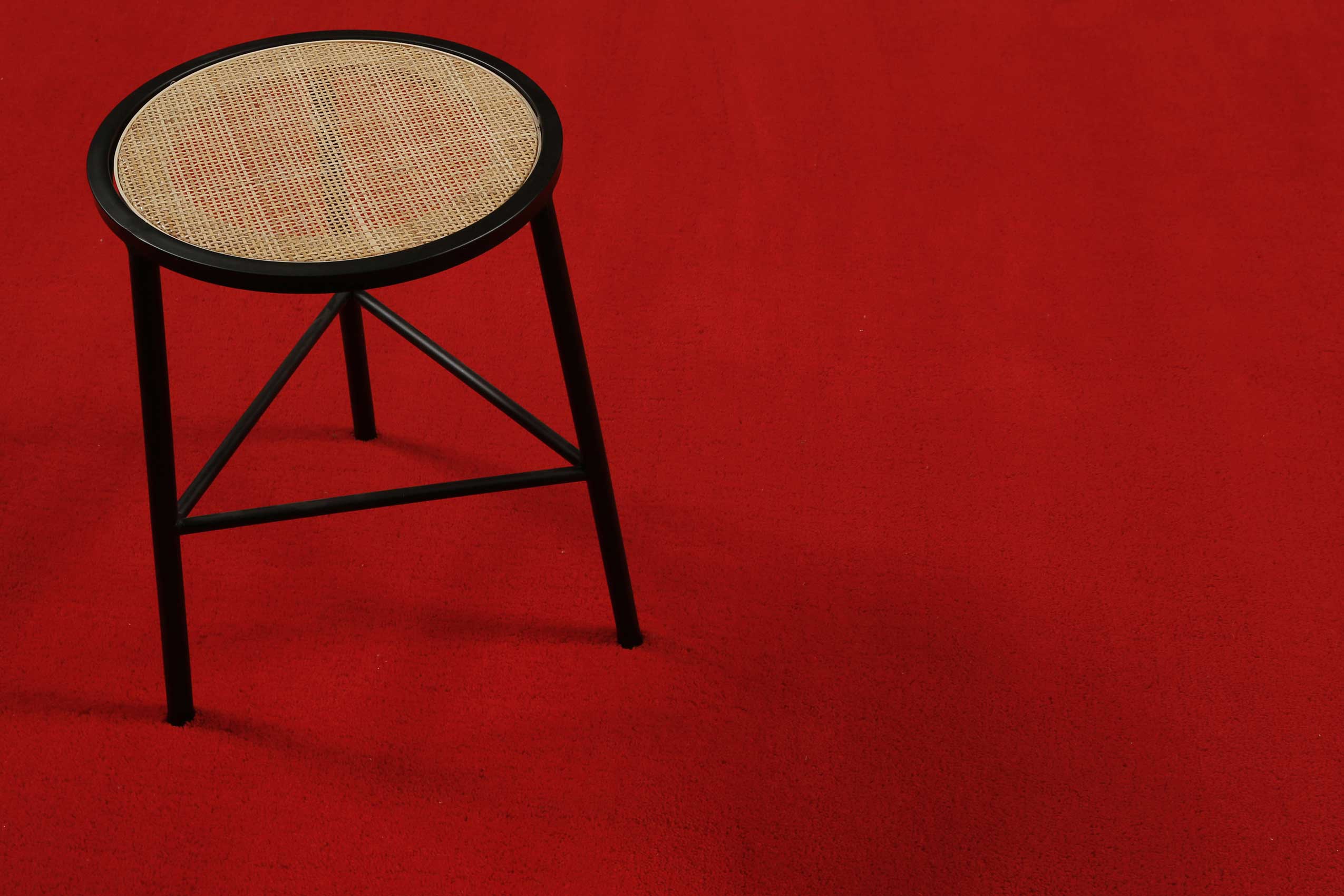 Esprit Wollteppich Rot Hochflor 