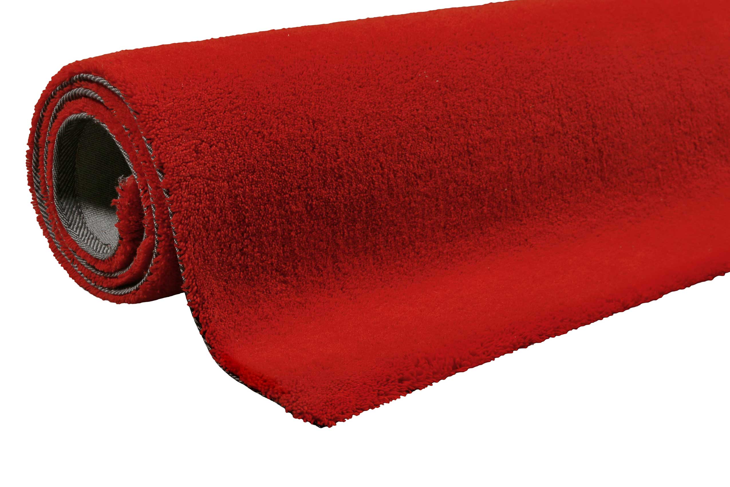 Esprit Wollteppich Rot Hochflor 