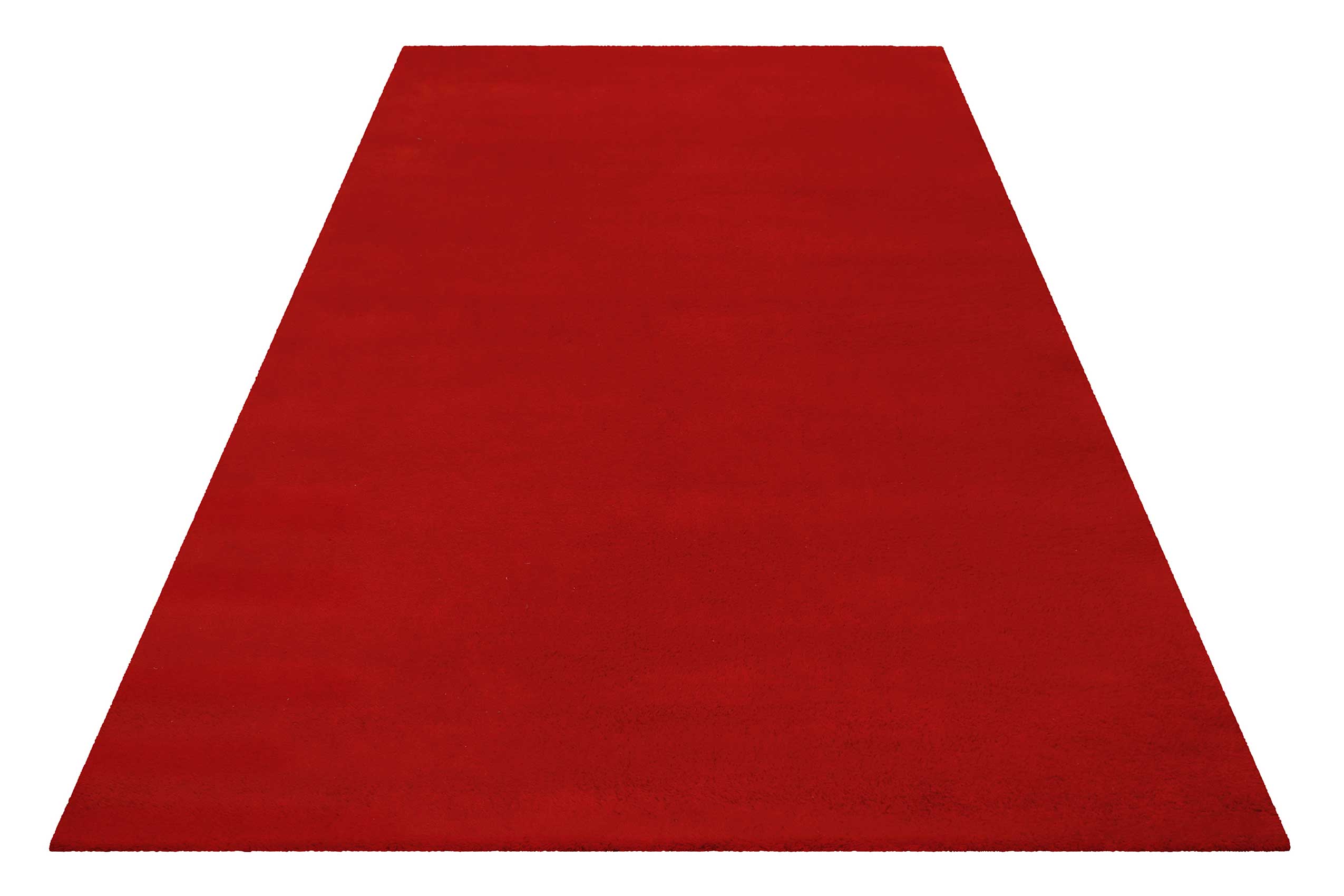 Esprit Wollteppich Rot Hochflor 