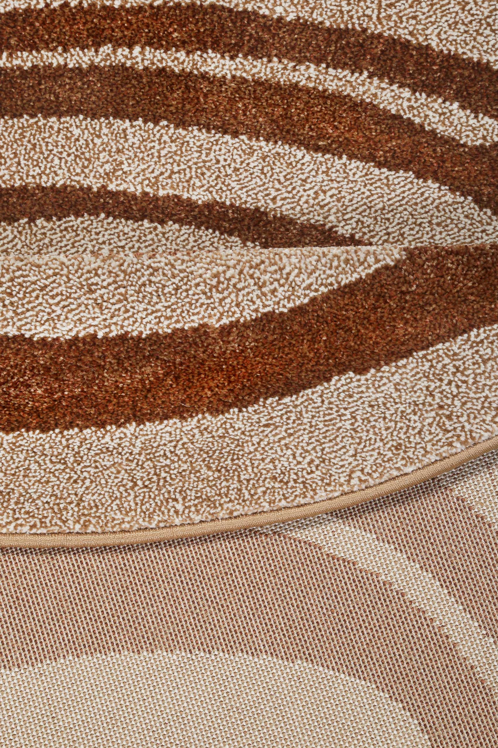 Esprit Teppich Taupe Cognac 