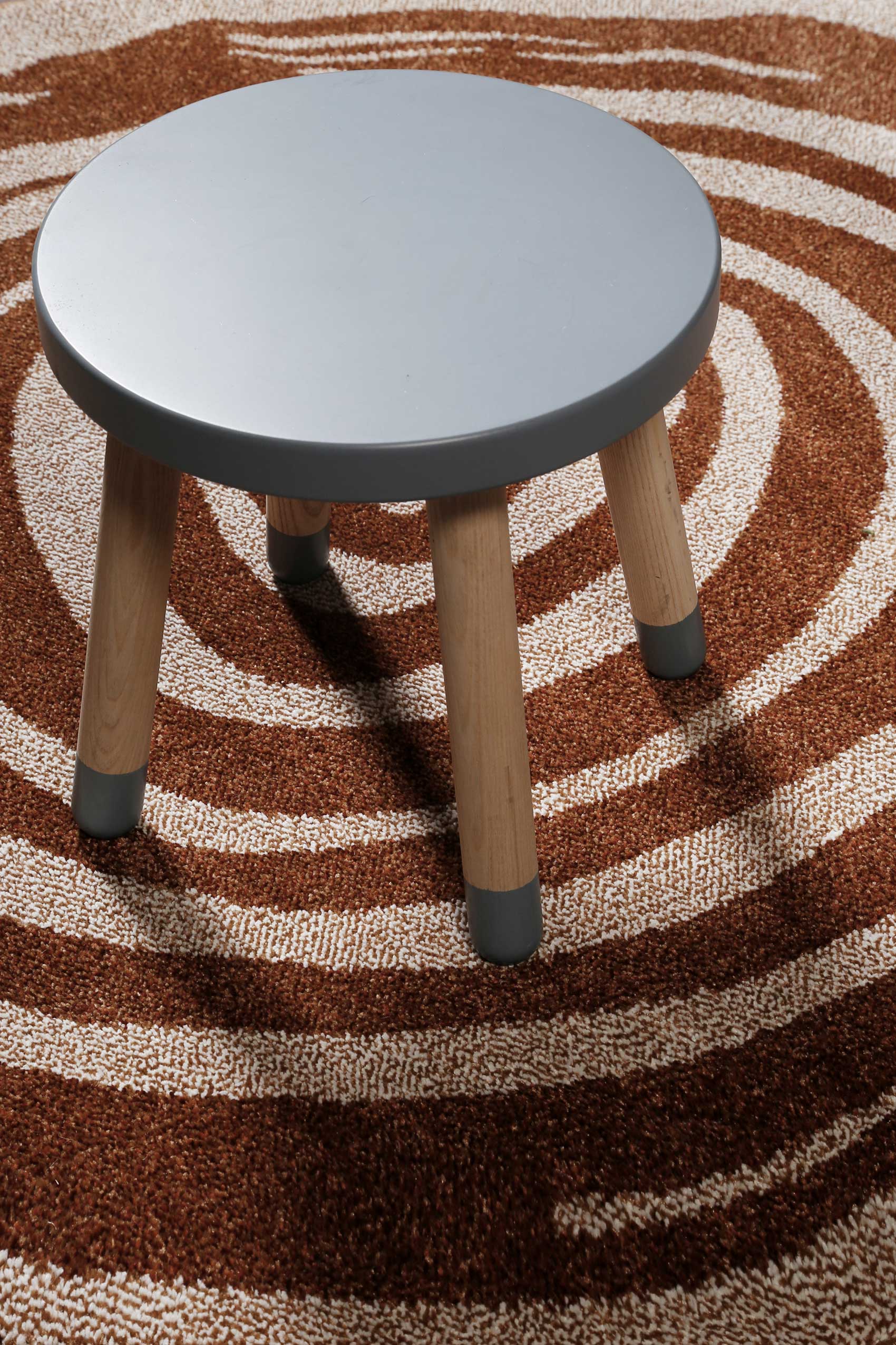 Esprit Teppich Taupe Cognac 