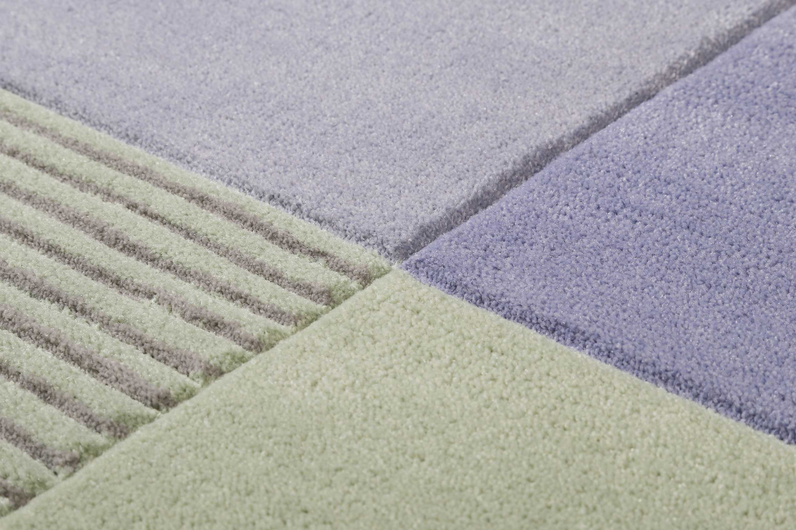 Esprit Teppich Blau Grün Kurzflor » Harlem « - Ansicht 5