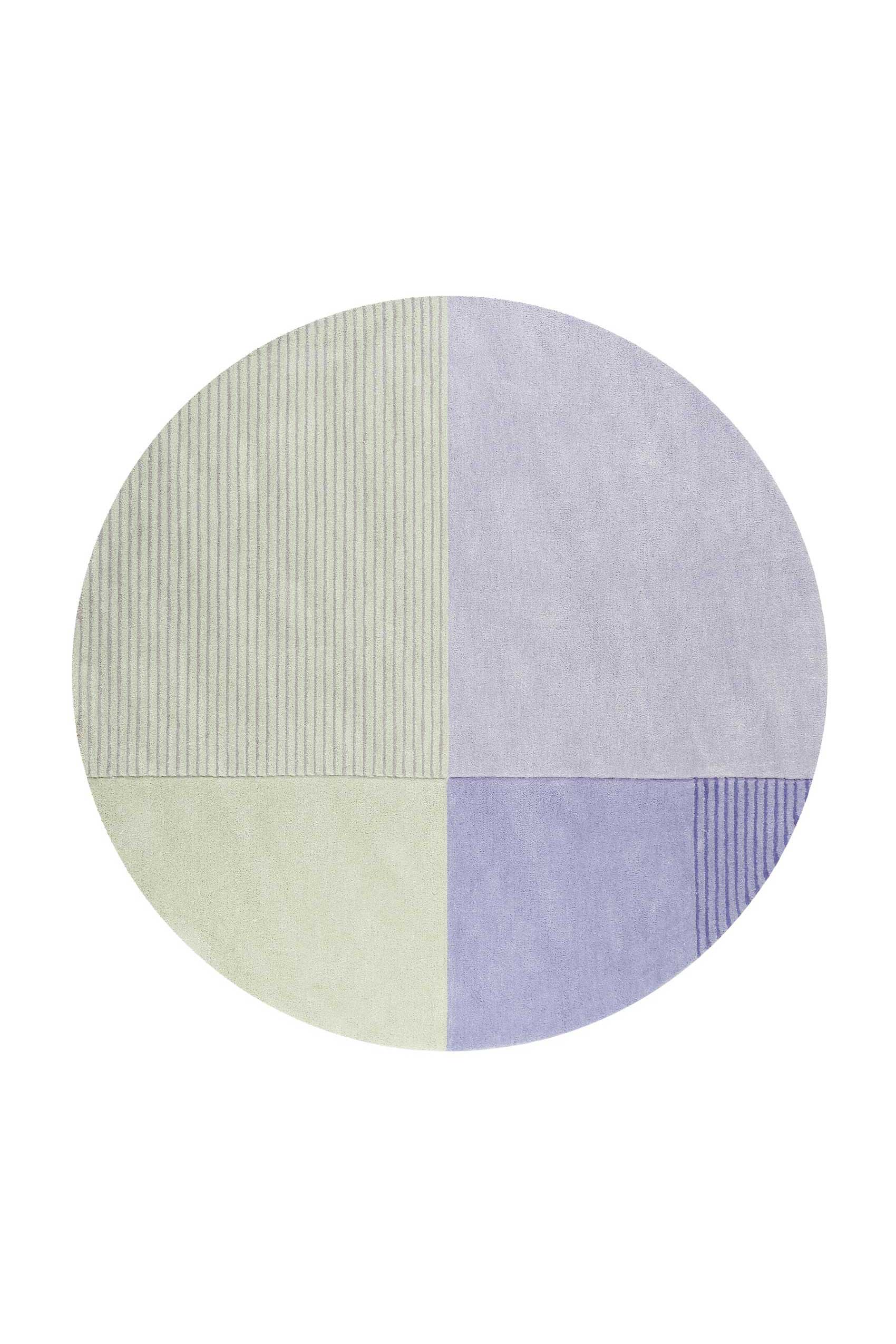 Esprit Teppich Blau Grün Kurzflor » Harlem « - Ansicht 1