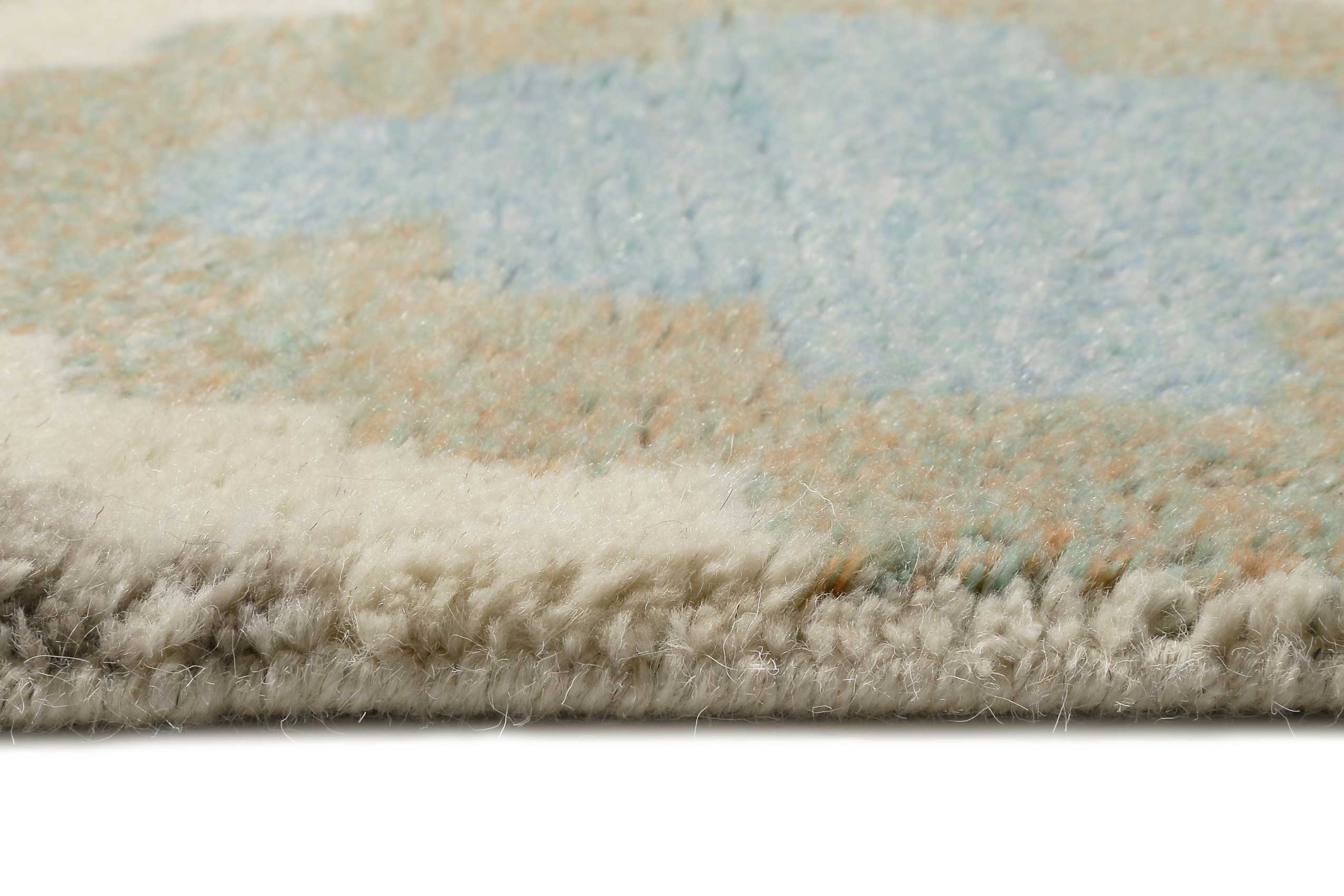 Esprit Teppich Türkis Blau handgewebt aus Wolle » Nilas Haute « - Ansicht 4