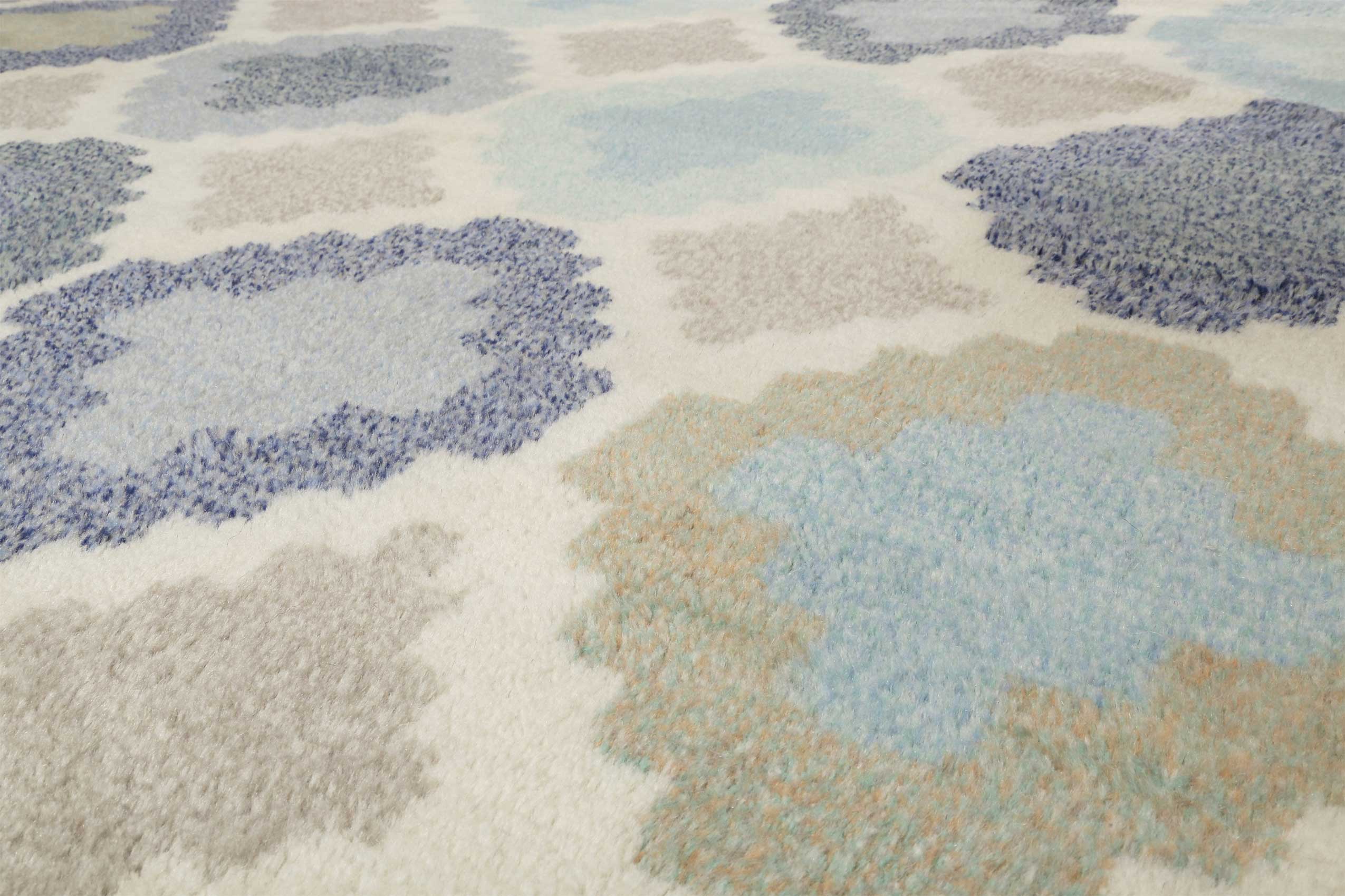 Esprit Teppich Türkis Blau handgewebt aus Wolle » Nilas Haute « - Ansicht 5