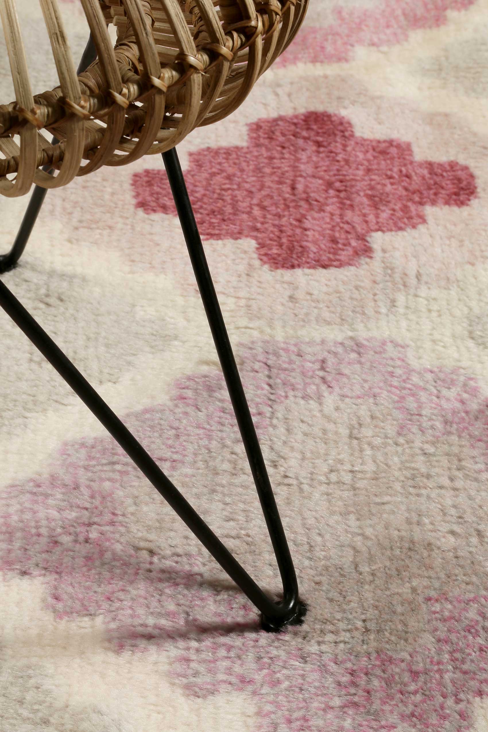 Esprit Kelim Teppich Bunt Pastell aus Wolle 