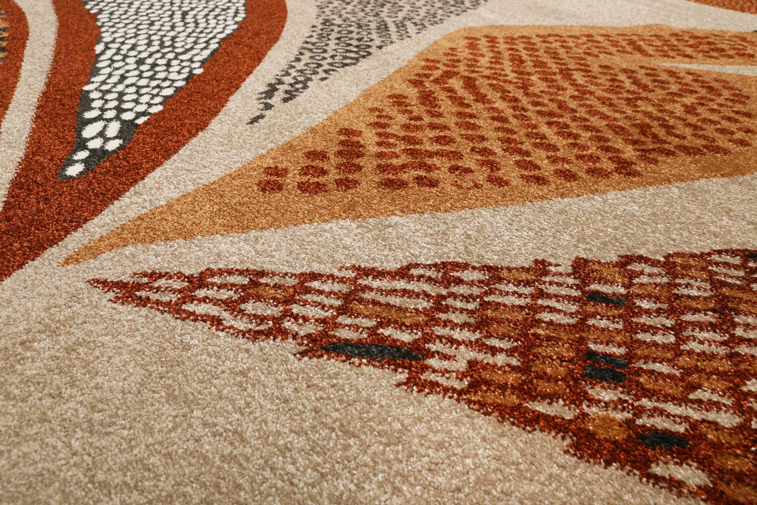 Esprit Teppich Sand Braun Terra Kurzflor 