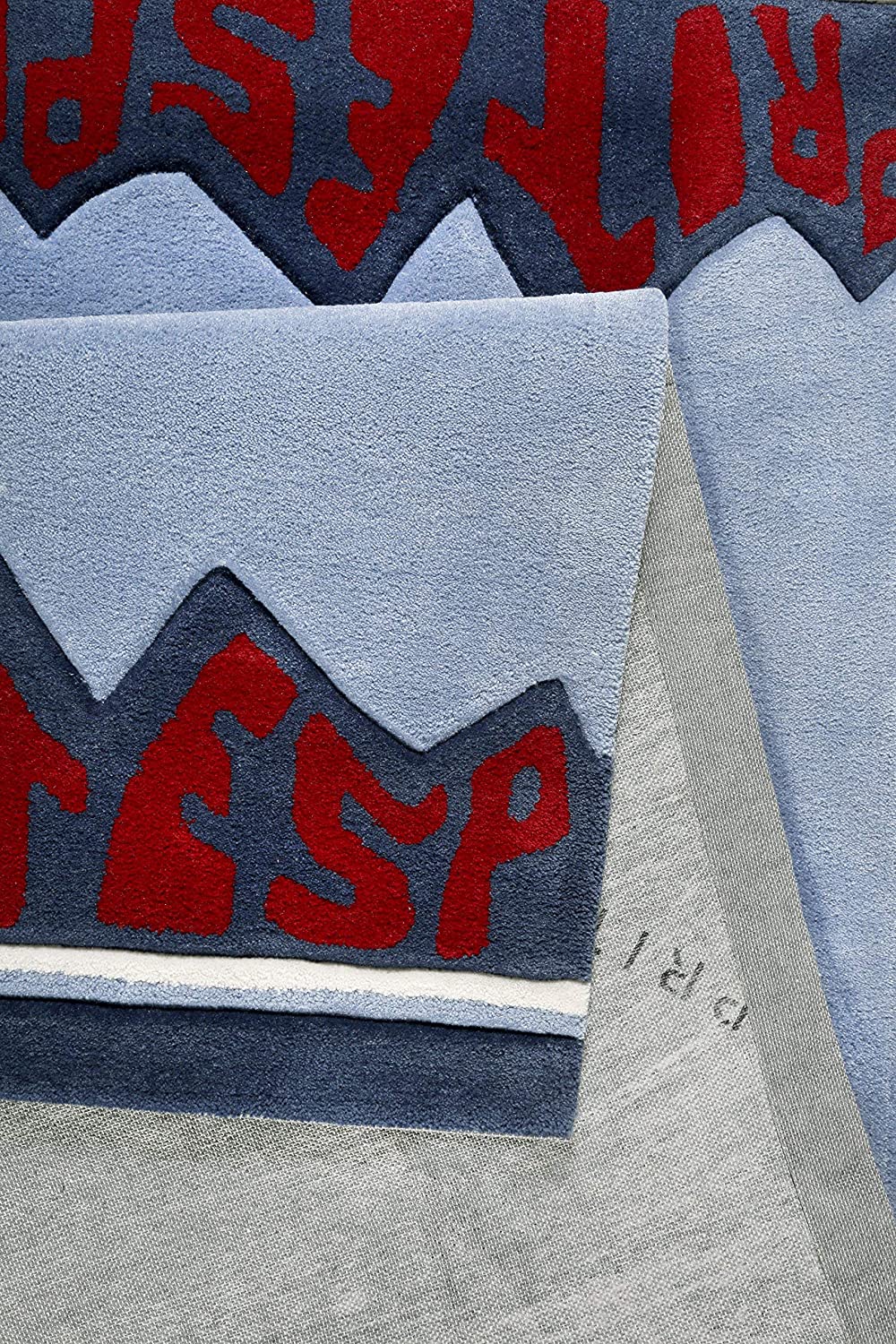Esprit Kinderteppich Blau Grau 