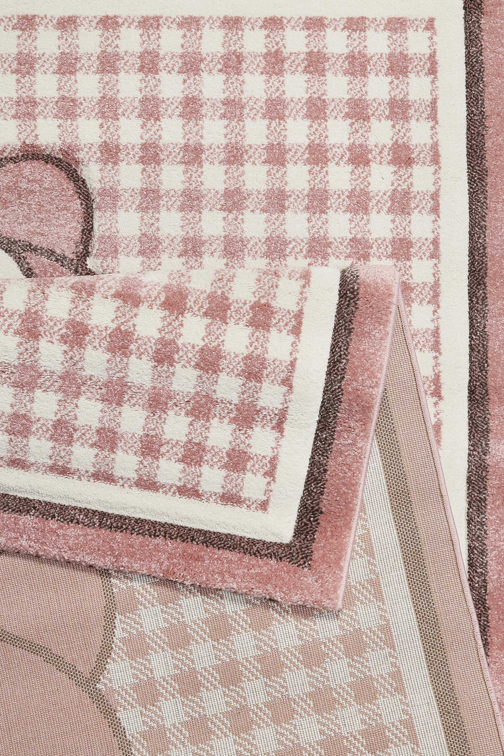 Esprit Kinderteppich Rosa Beige 