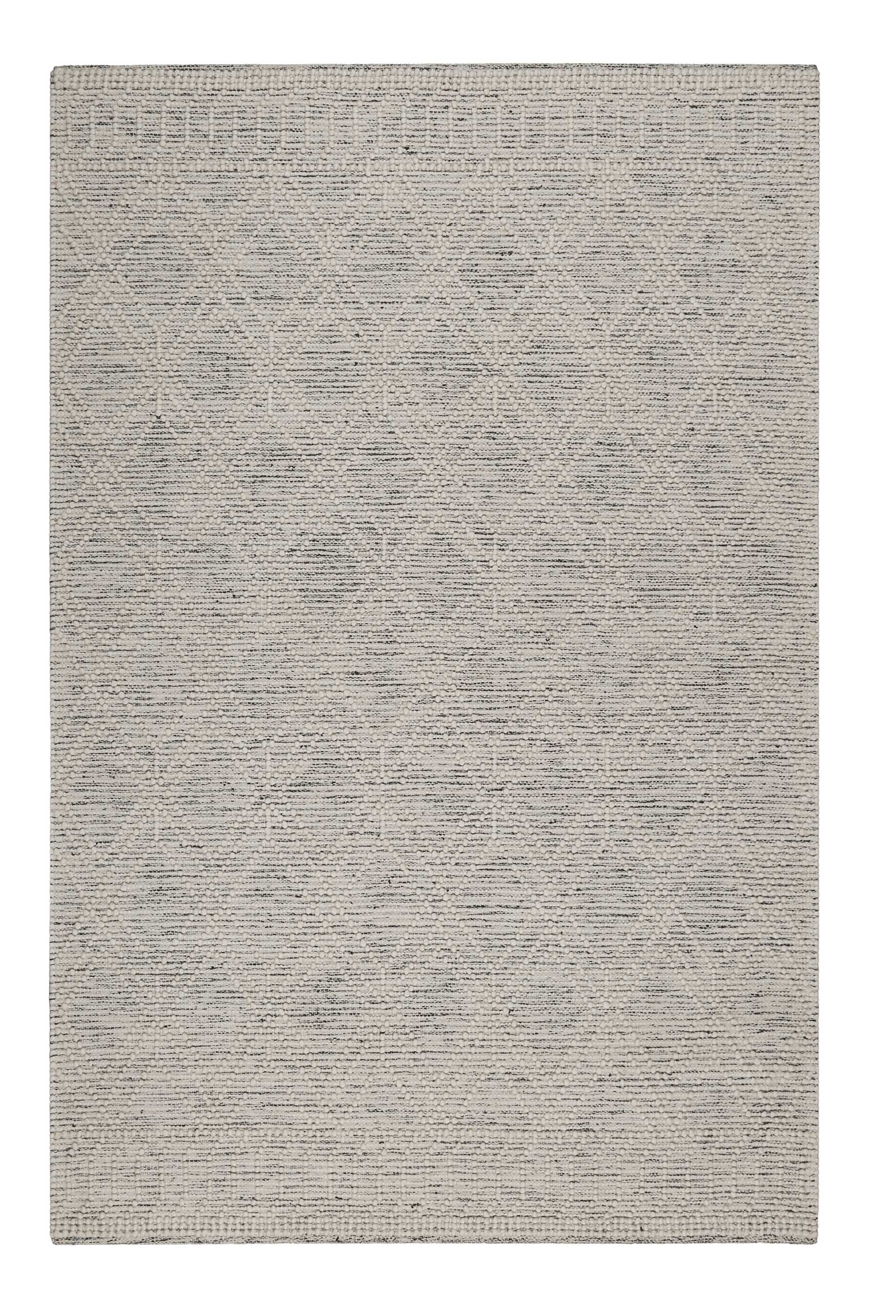 Esprit Teppich handgewebt Weiß Hellgrau aus Wolle » Ivy « - Ansicht 1