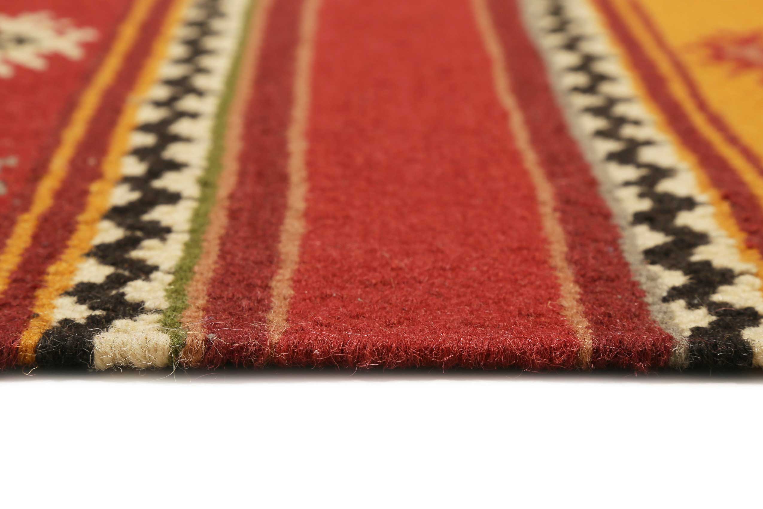 Esprit Kelim Teppich Bunt aus Wolle 