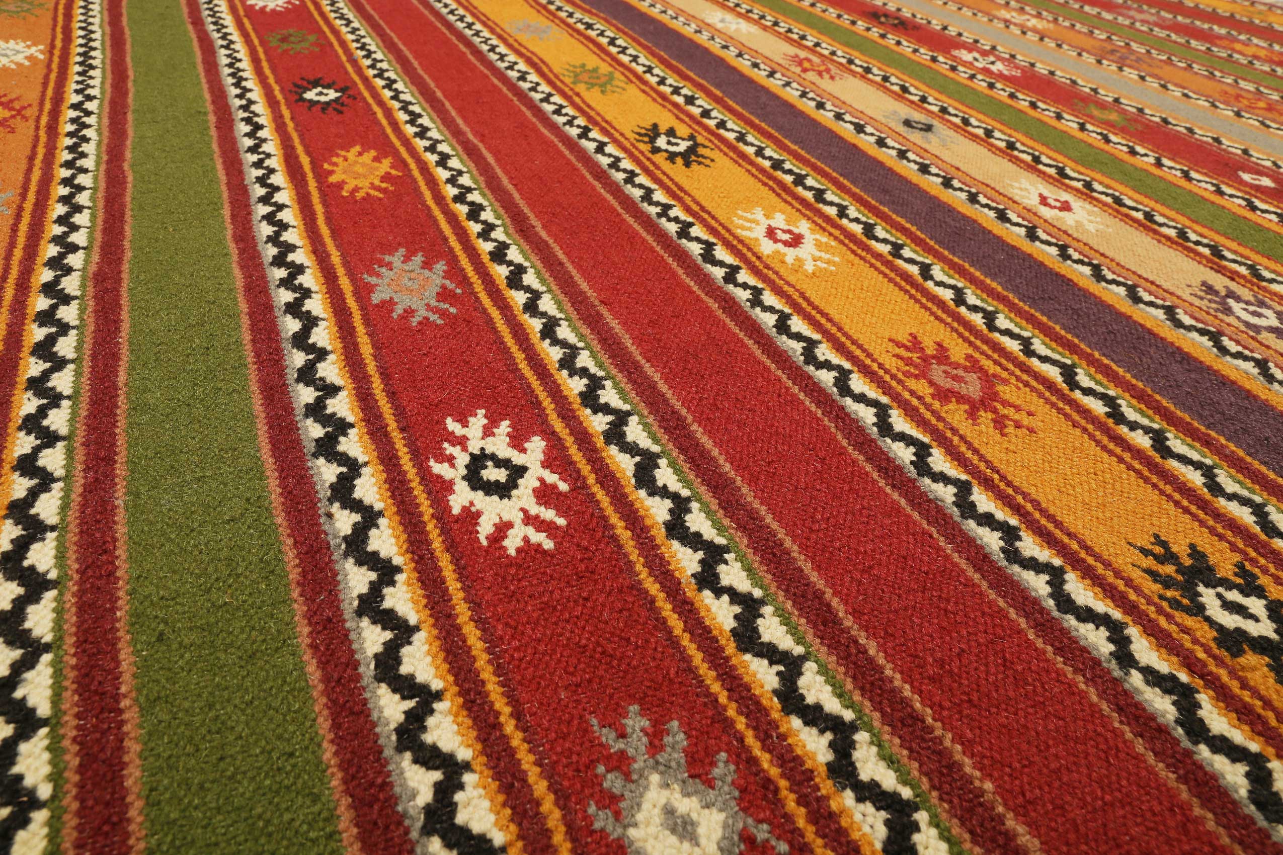 Esprit Kelim Teppich Bunt aus Wolle 