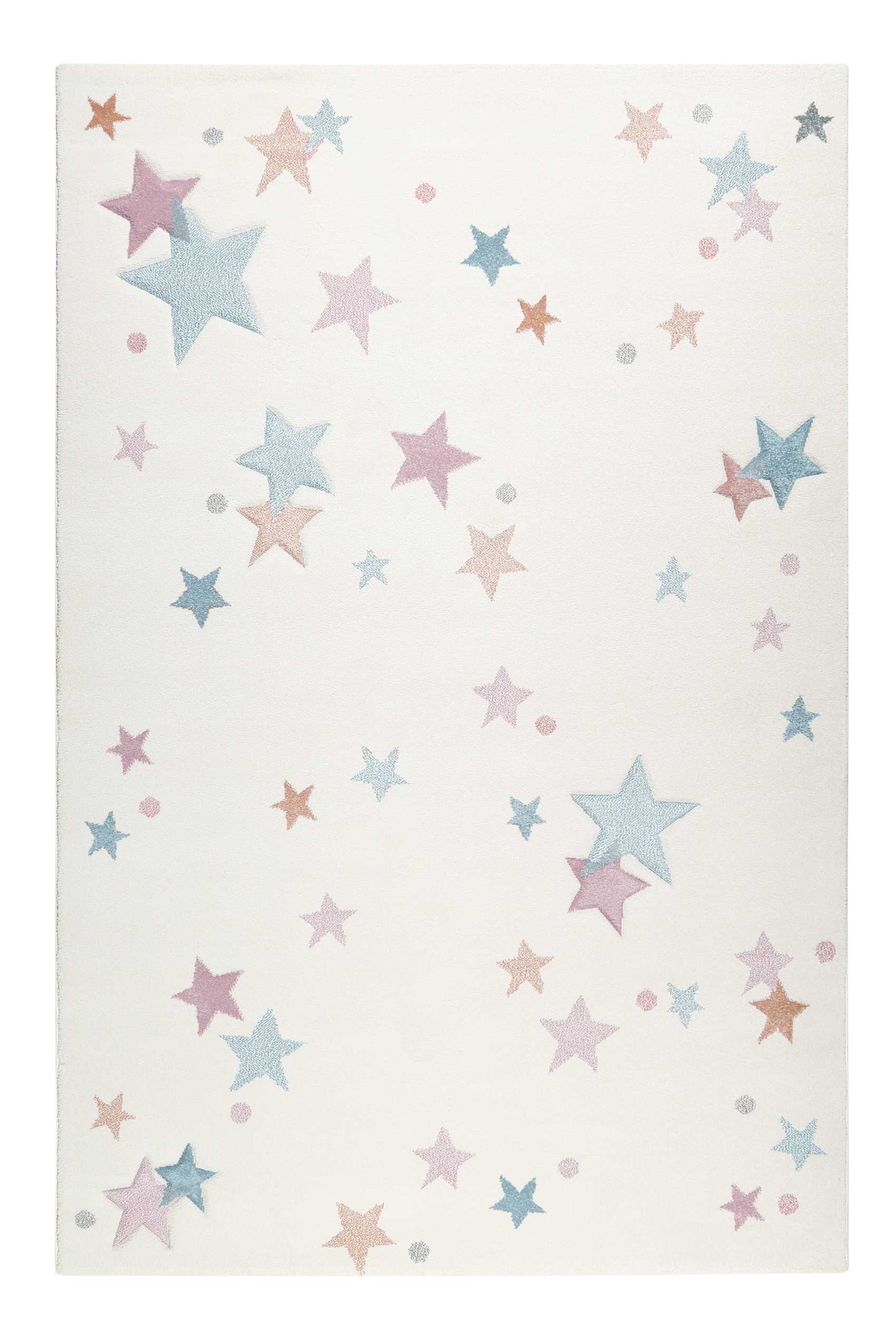 Esprit Kinderteppich beige rosa grau blau 