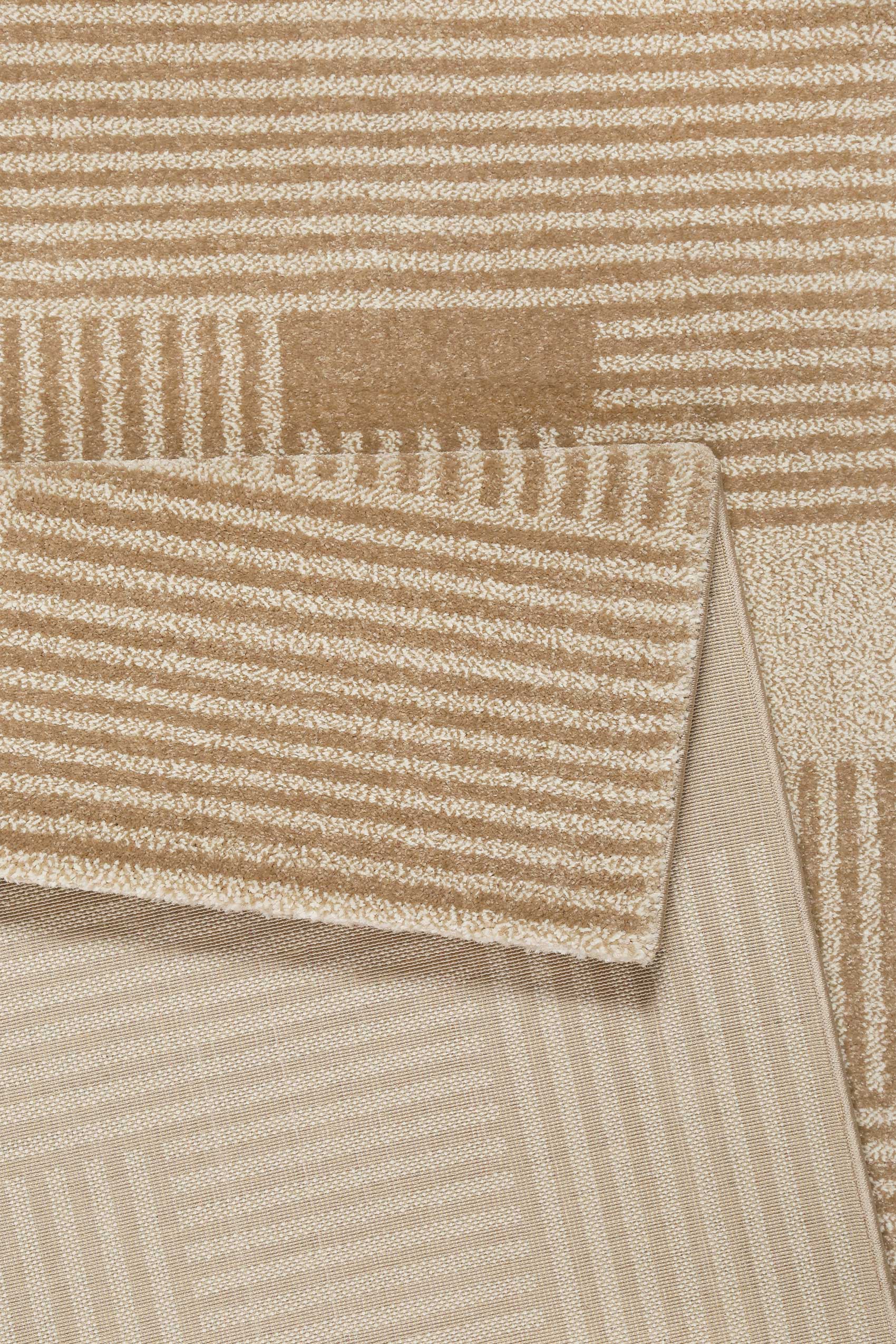 Esprit Teppich Beige Braun Kurzflor 