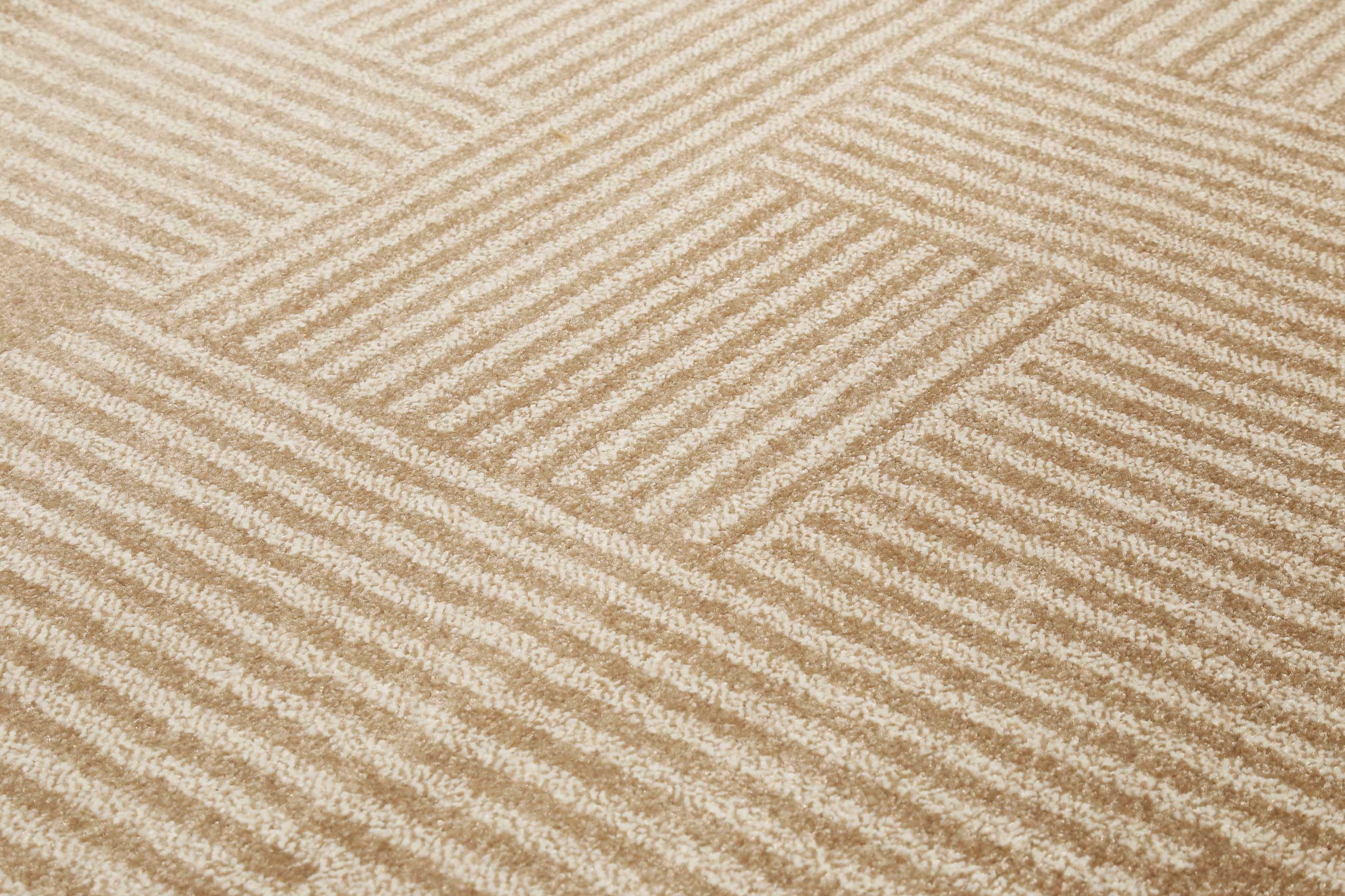 Esprit Teppich Beige Braun Kurzflor 
